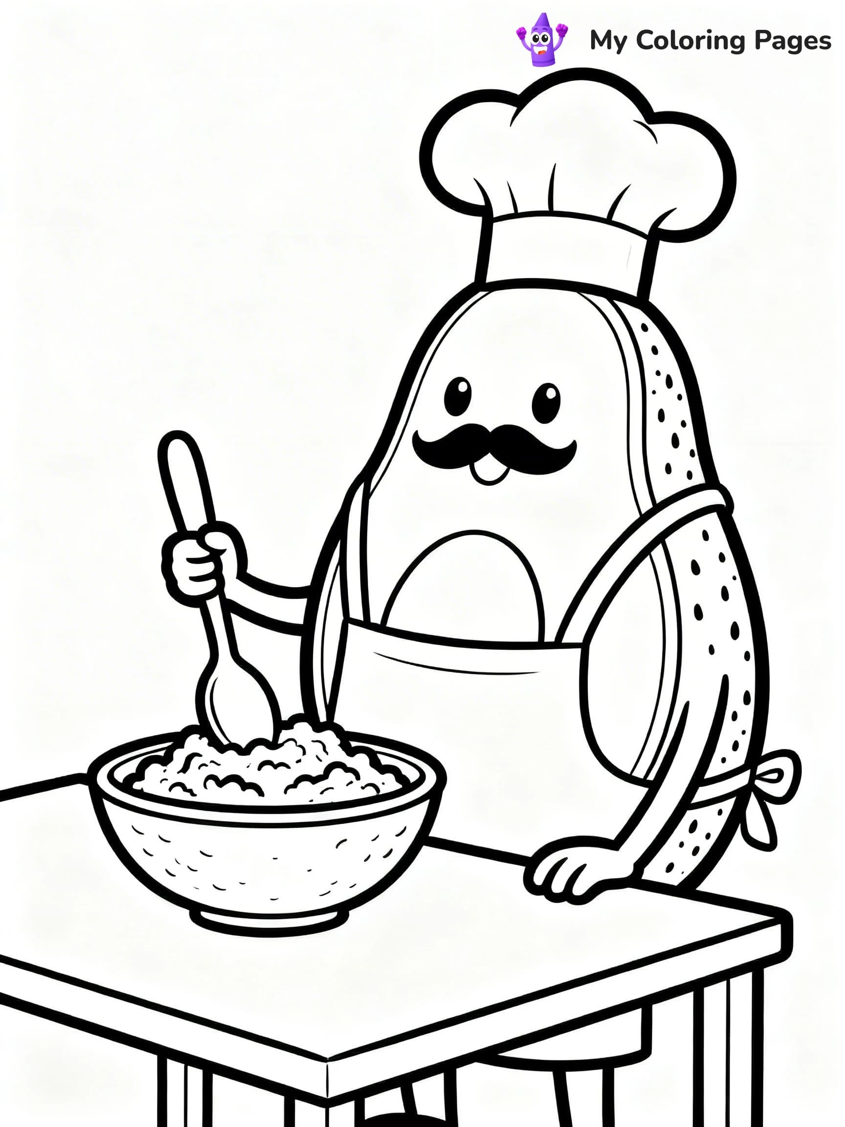 Avocado Coloring Pages - 11