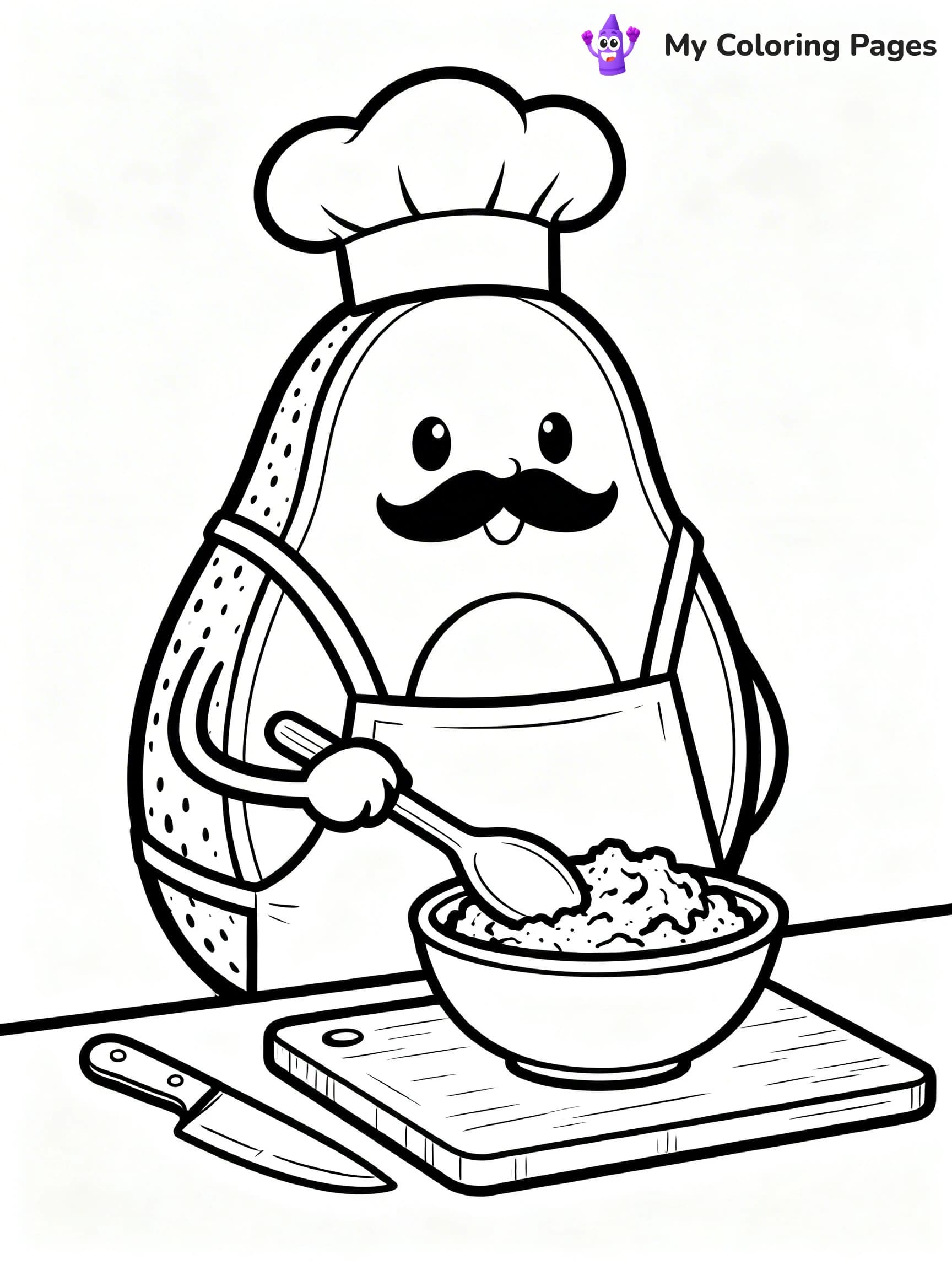 Avocado Coloring Pages - 10