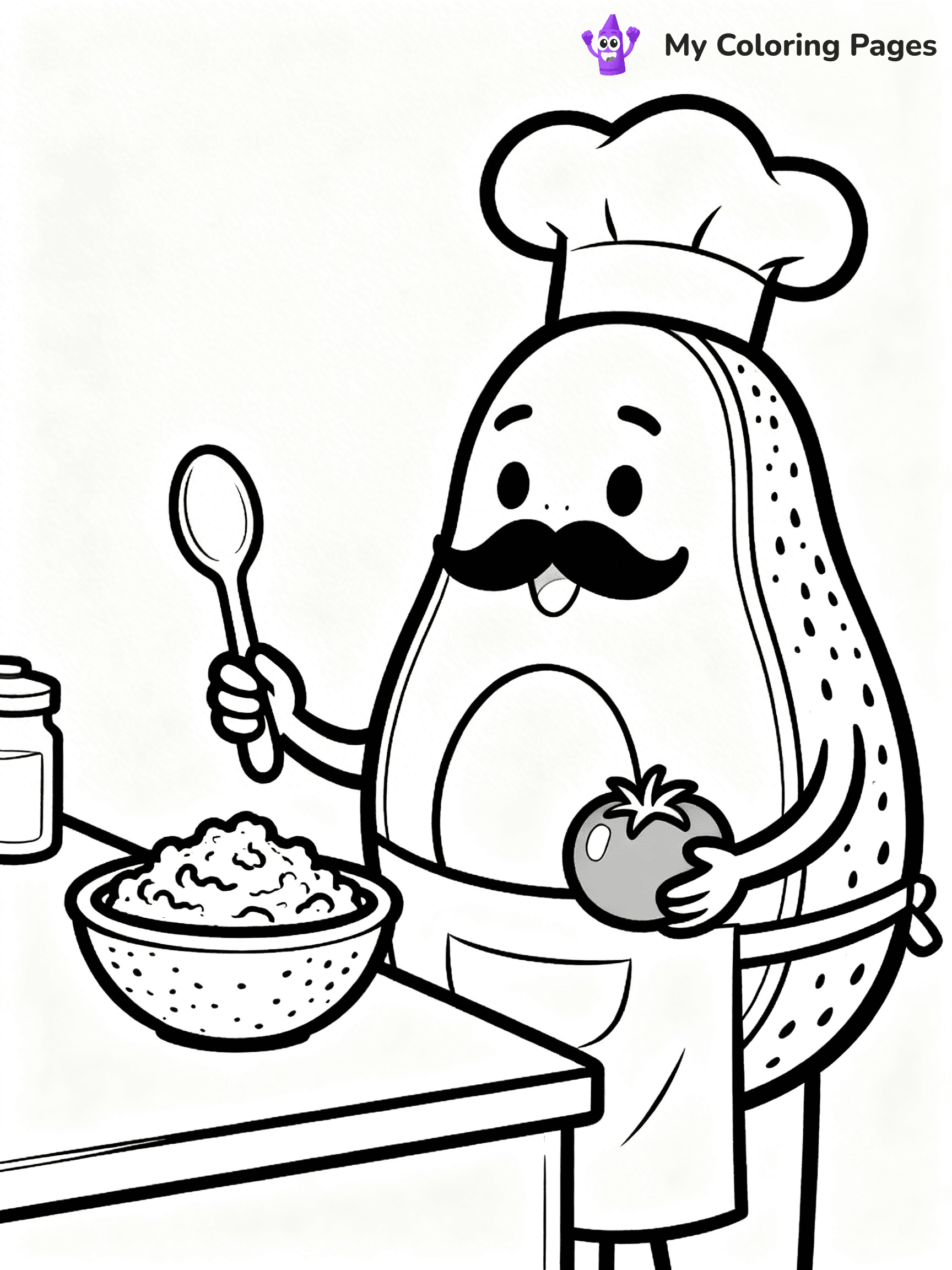 Avocado Coloring Pages - 9