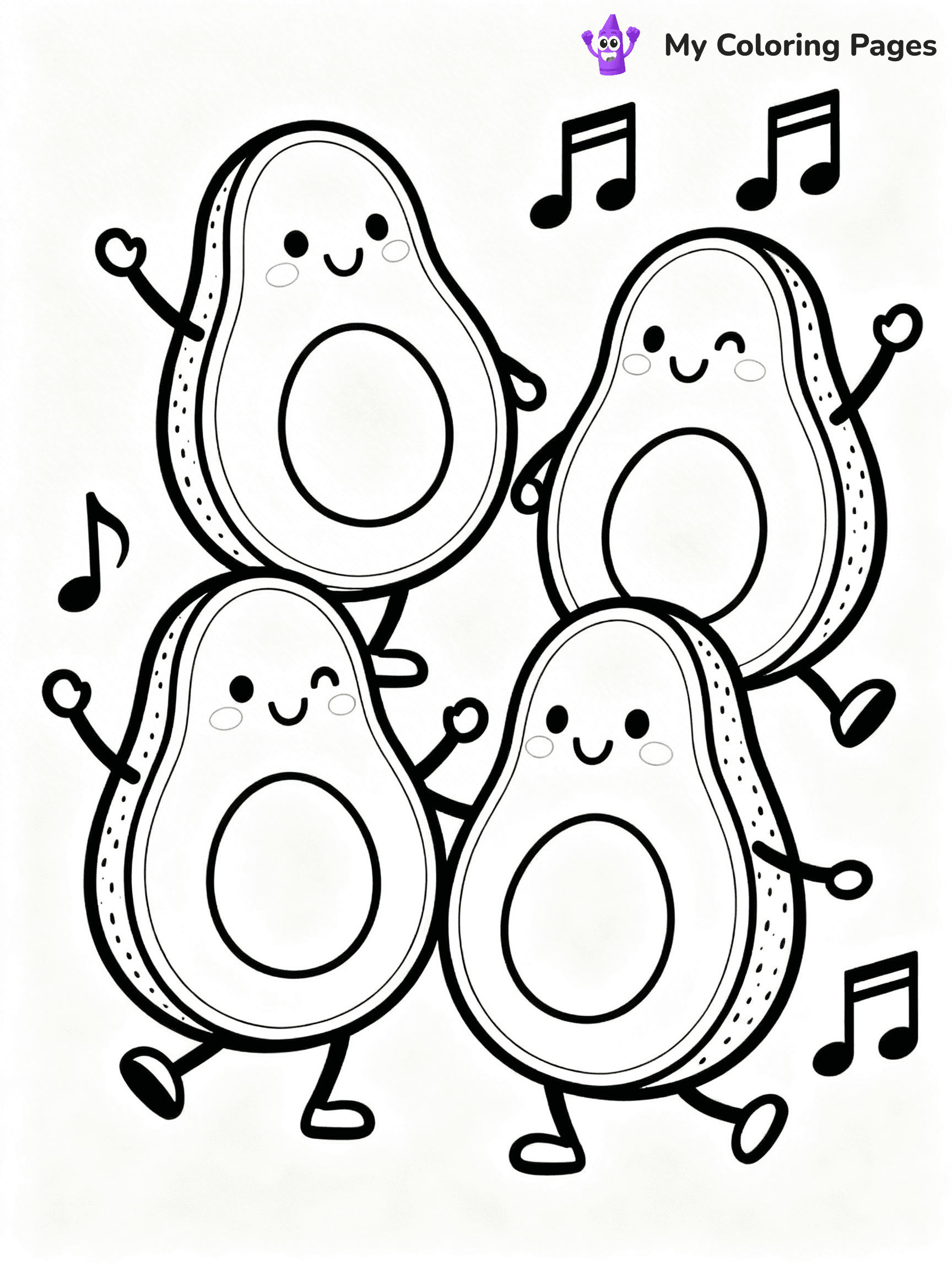 Avocado Coloring Pages - 6