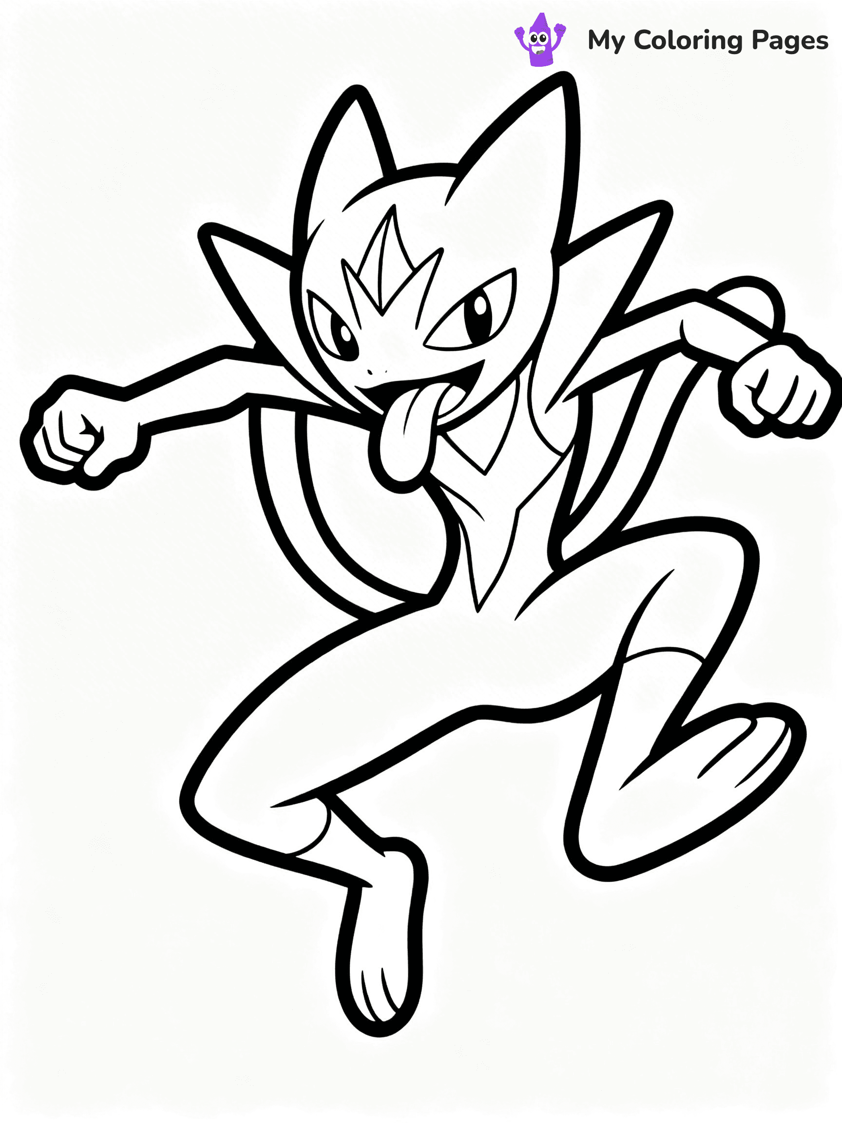 Greninja Coloring Pages - 20