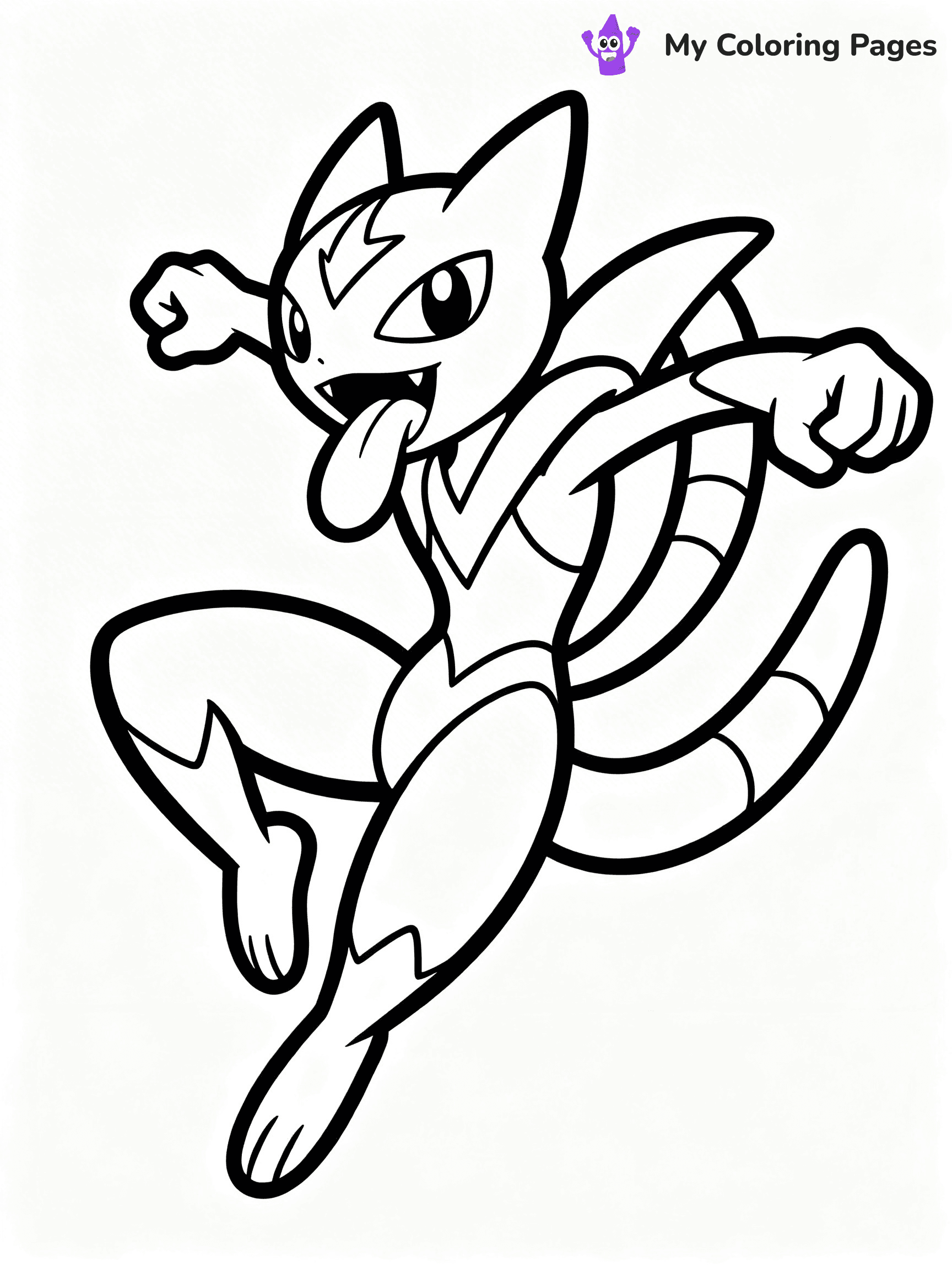 Greninja Coloring Pages - 19
