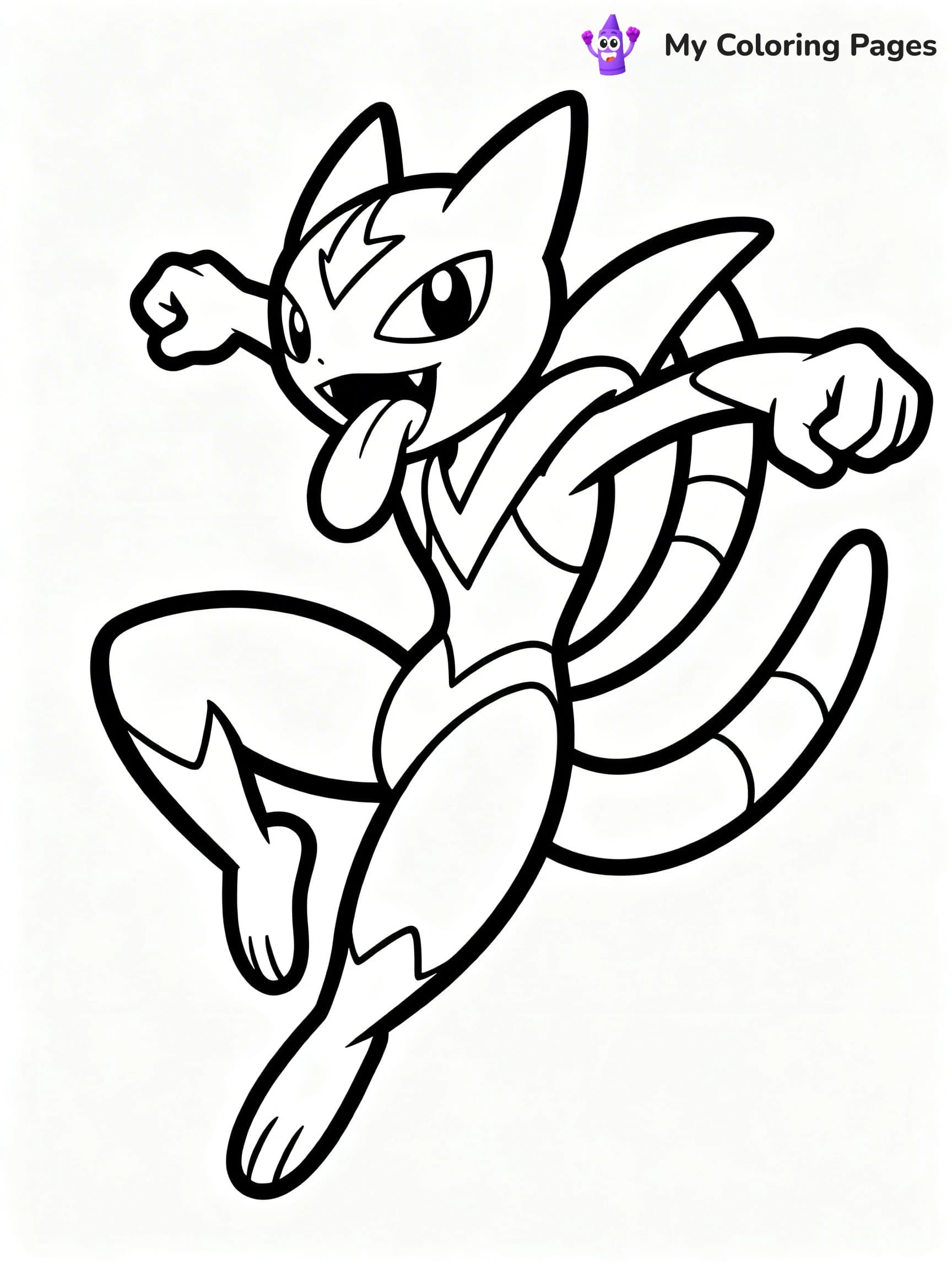 Greninja Coloring Pages - 19