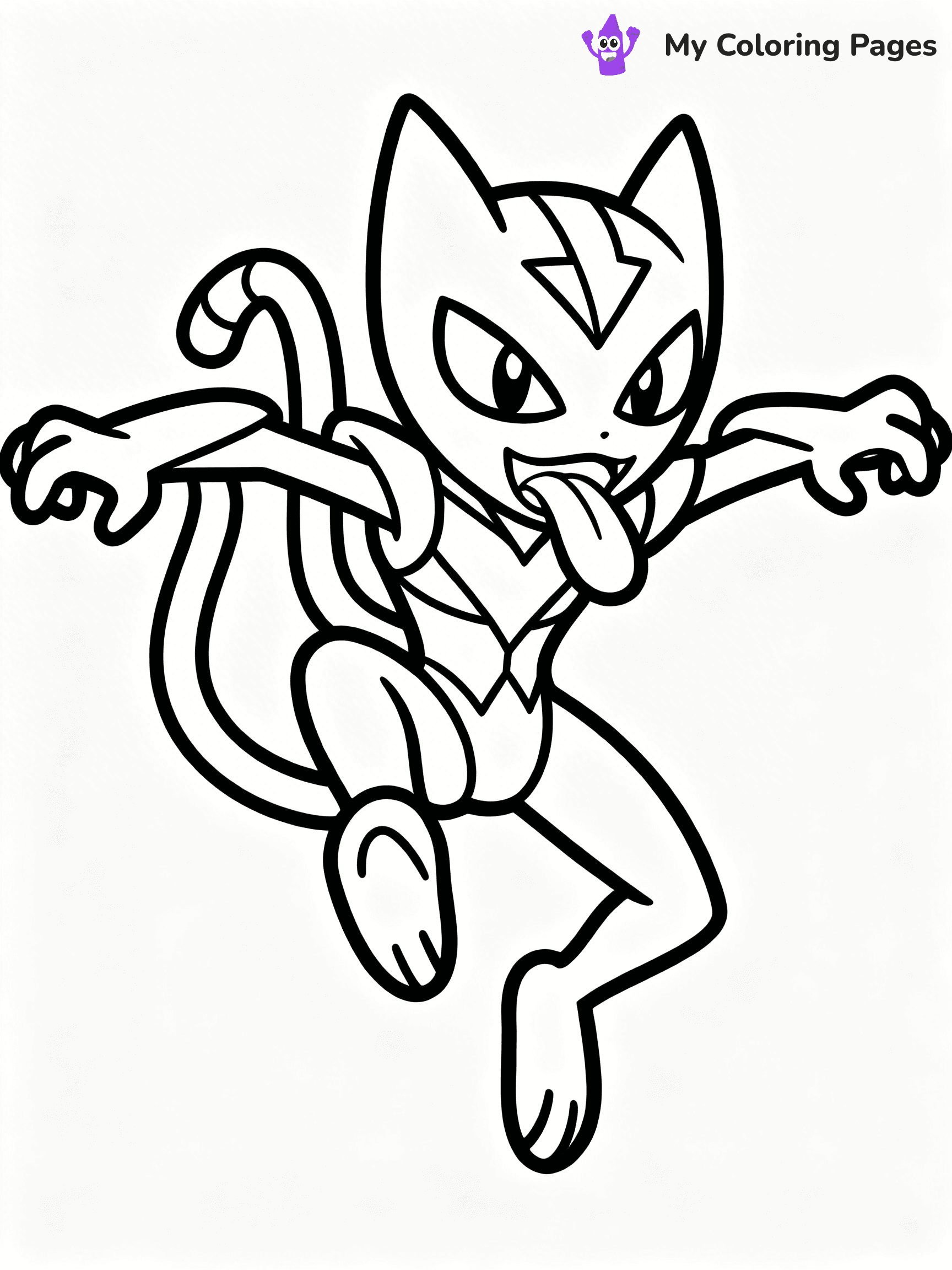 Greninja Coloring Pages - 18