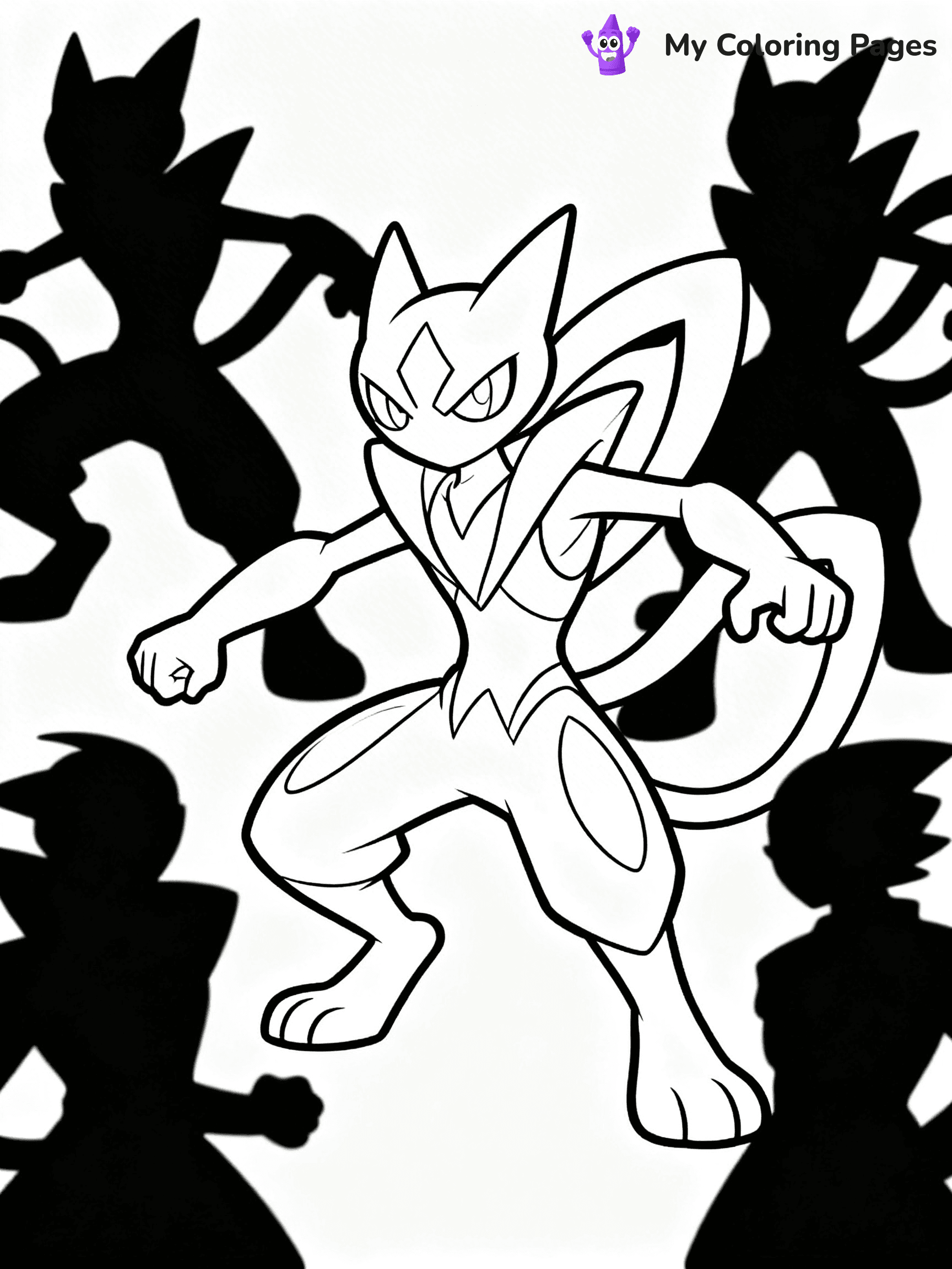 Greninja Coloring Pages - 17