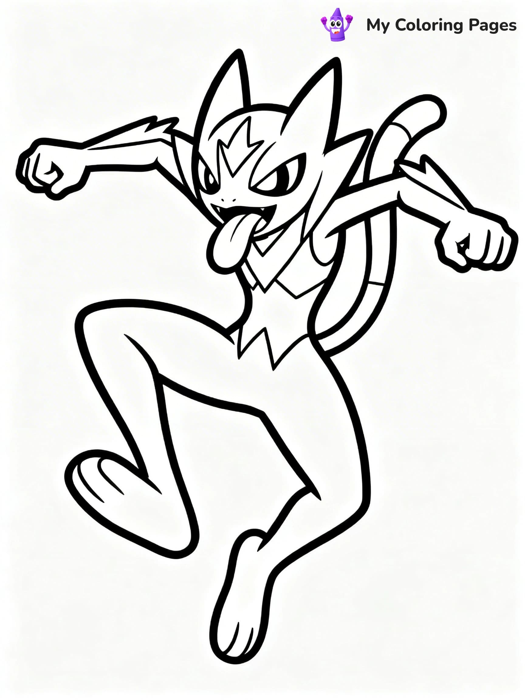 Greninja Coloring Pages - 16