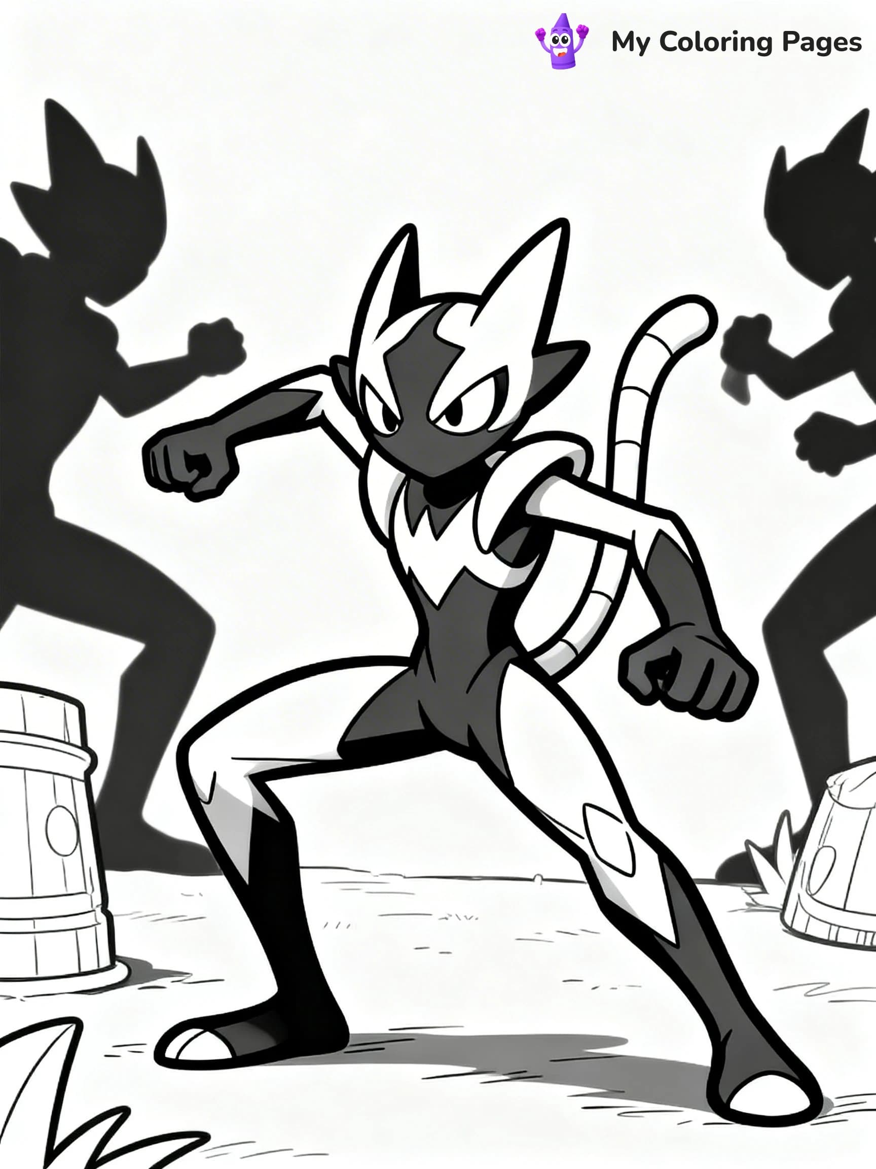 Greninja Coloring Pages - 15