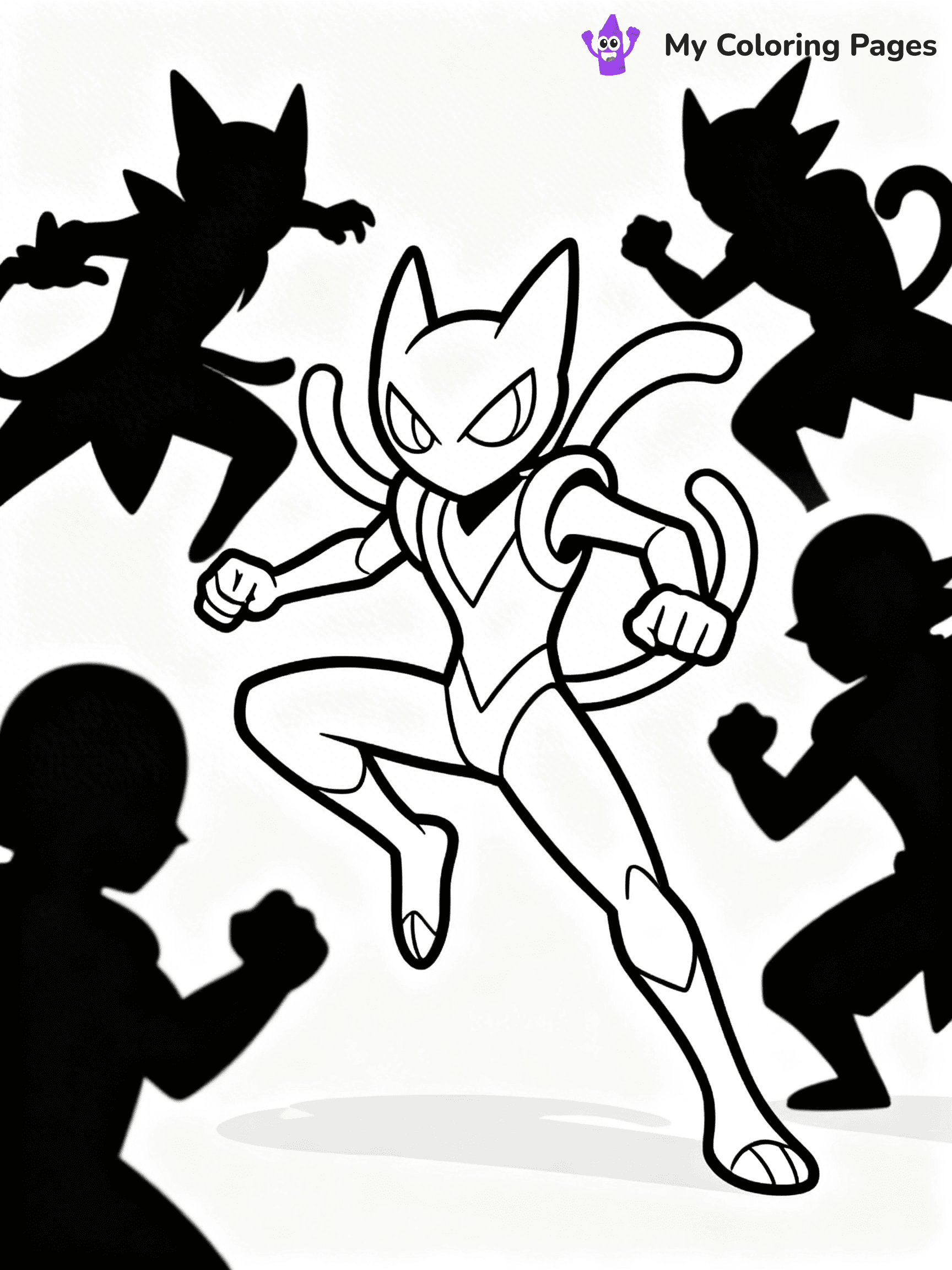 Greninja Coloring Pages - 12