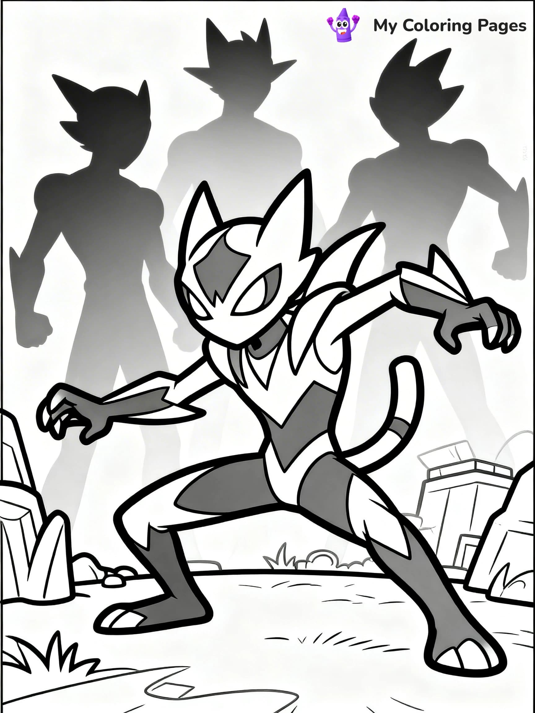 Greninja Coloring Pages - 11