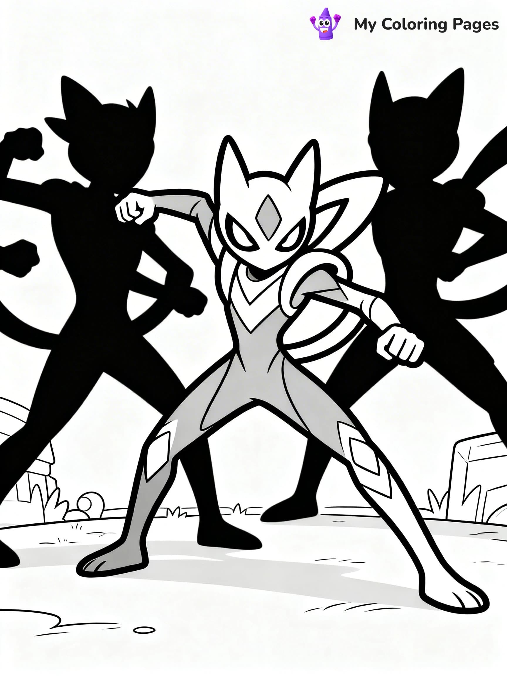 Greninja Coloring Pages - 8