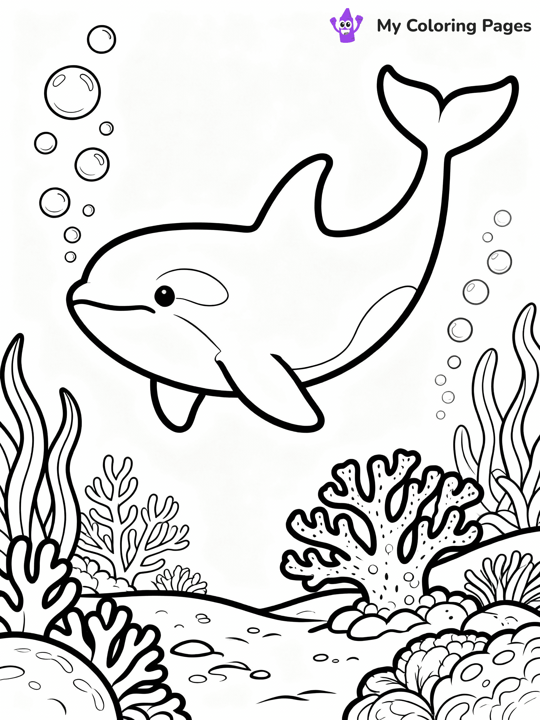 Orca Coloring Pages - 22