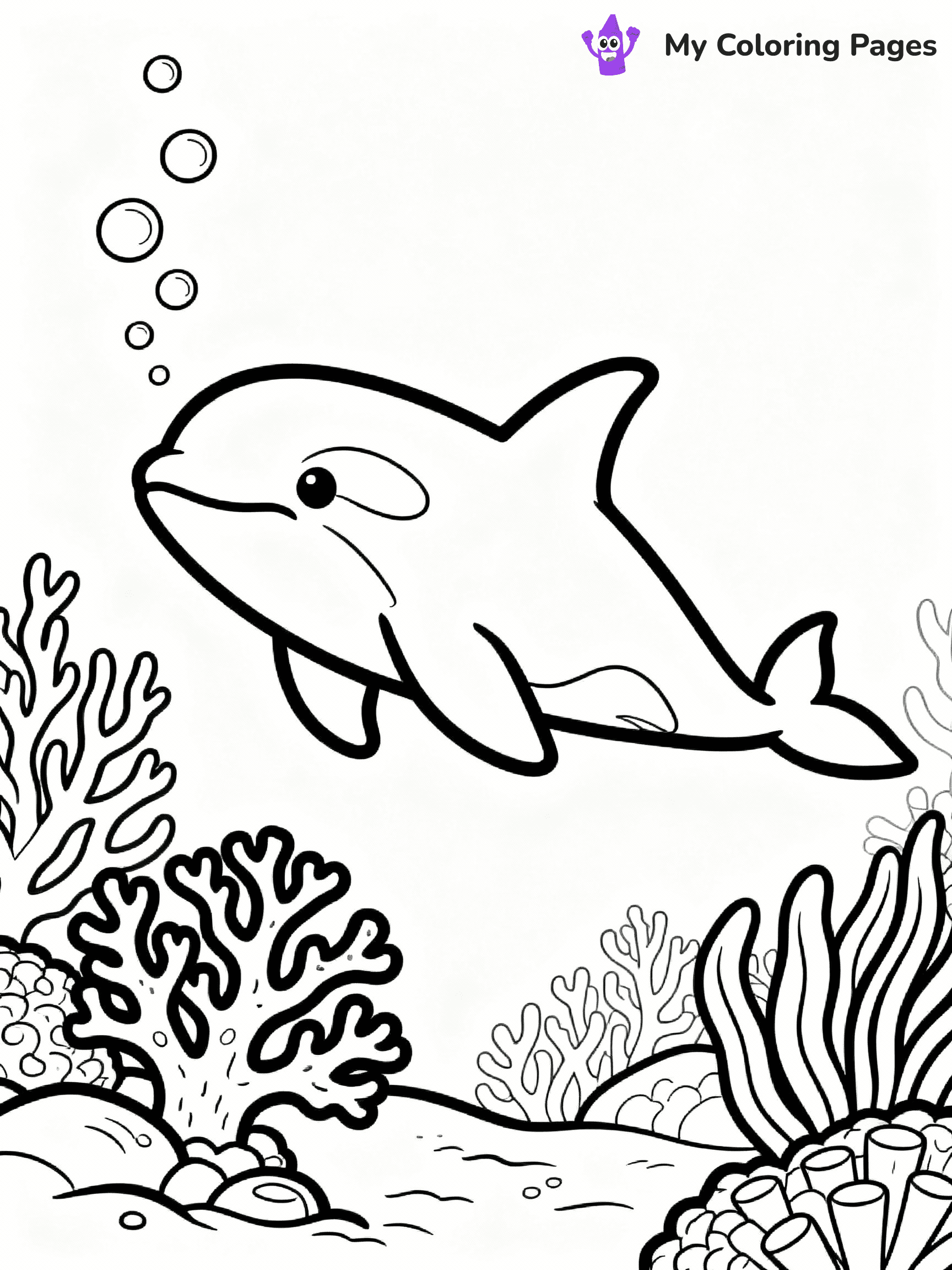 Orca Coloring Pages - 19