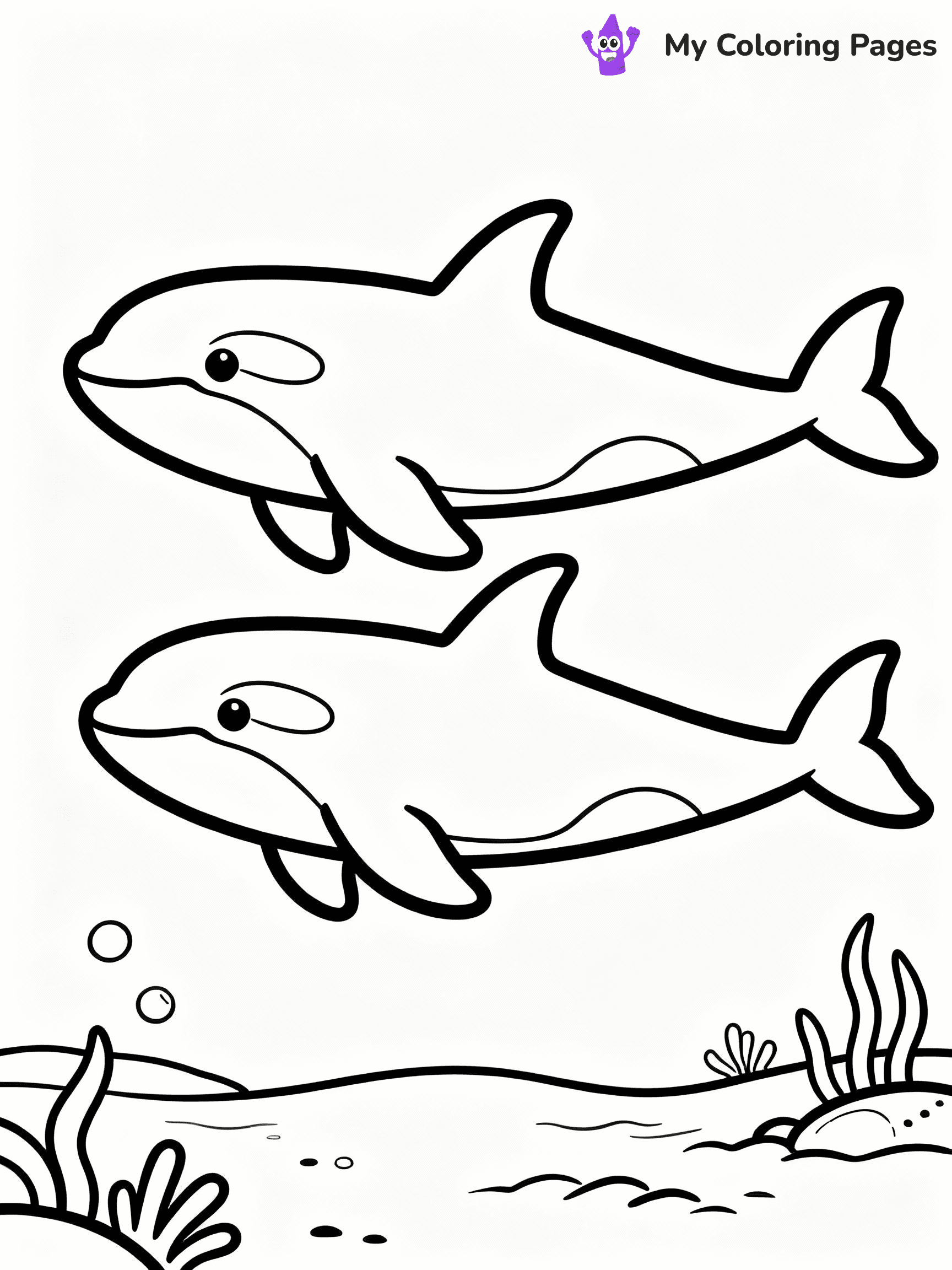 Orca Coloring Pages - 18