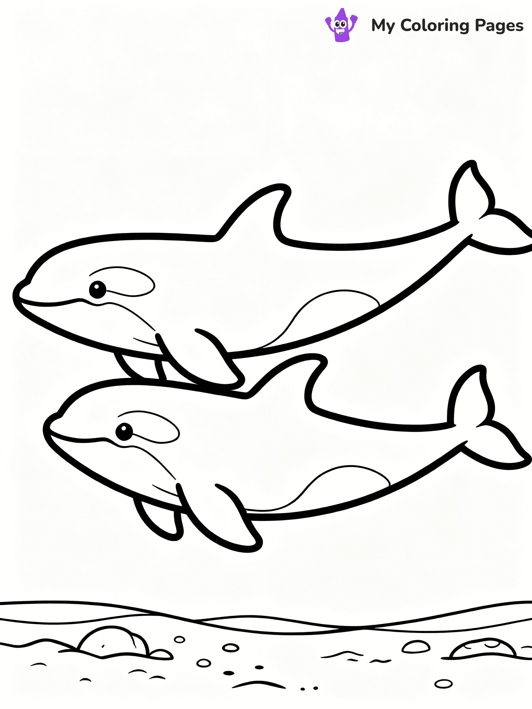Orca Coloring Pages - 17