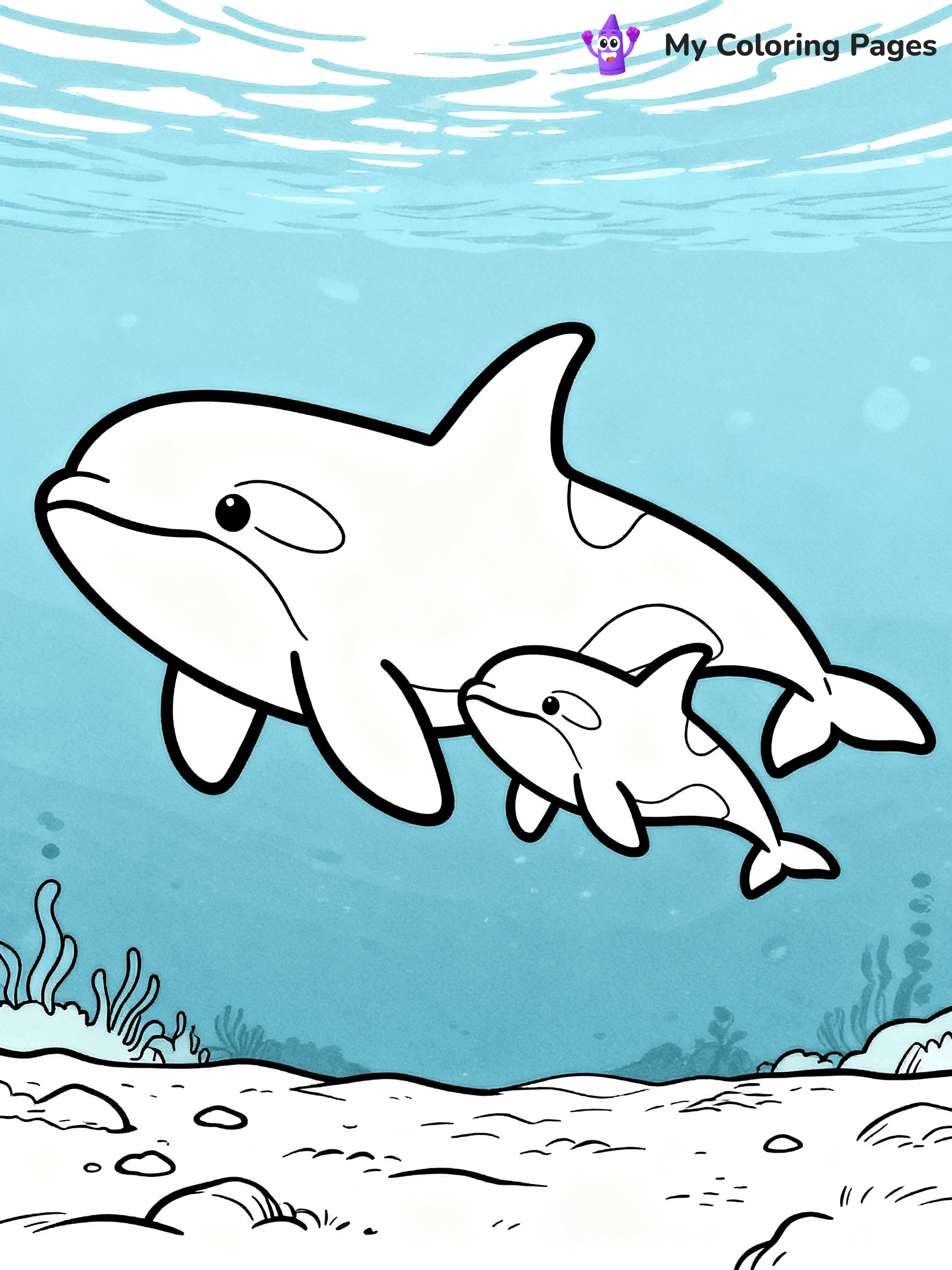 Orca Coloring Pages - 13