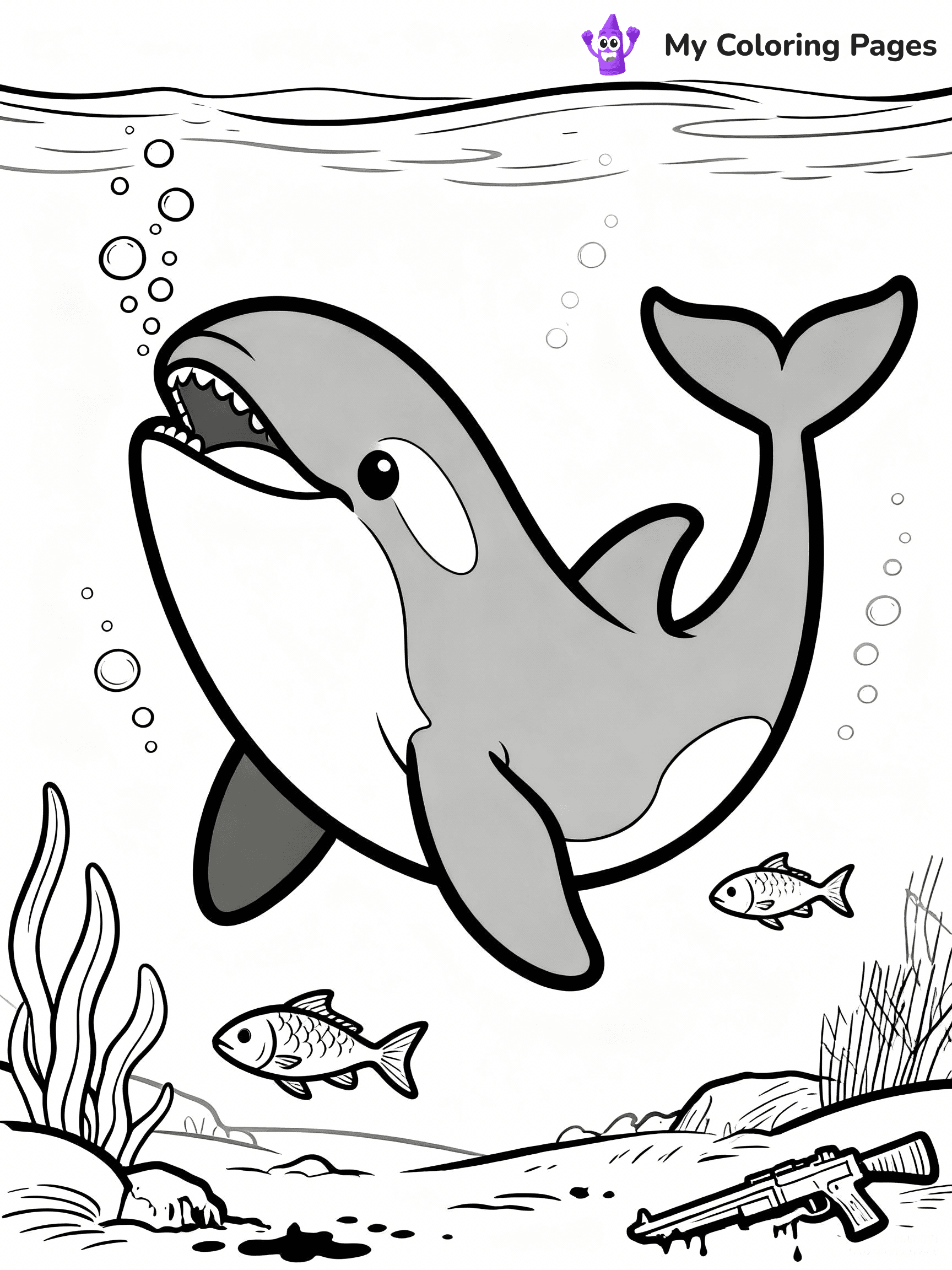Orca Coloring Pages - 9