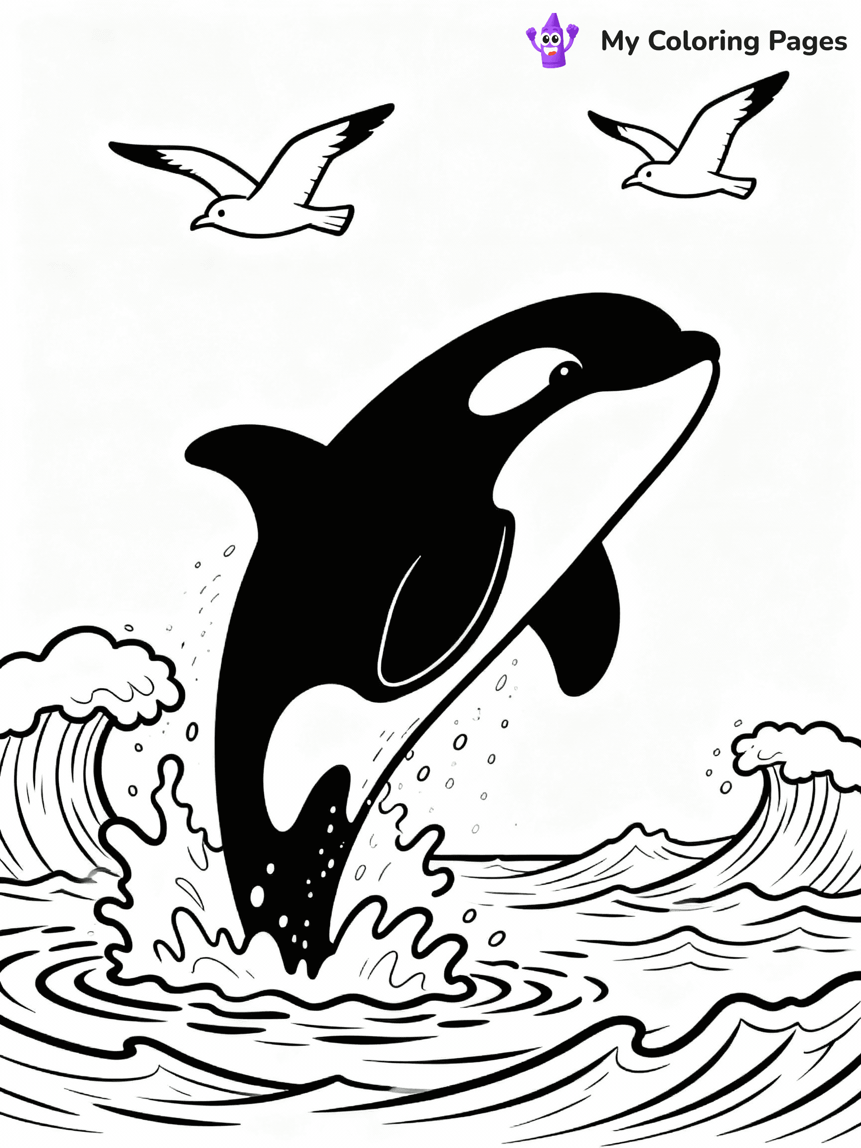 Orca Coloring Pages - 5