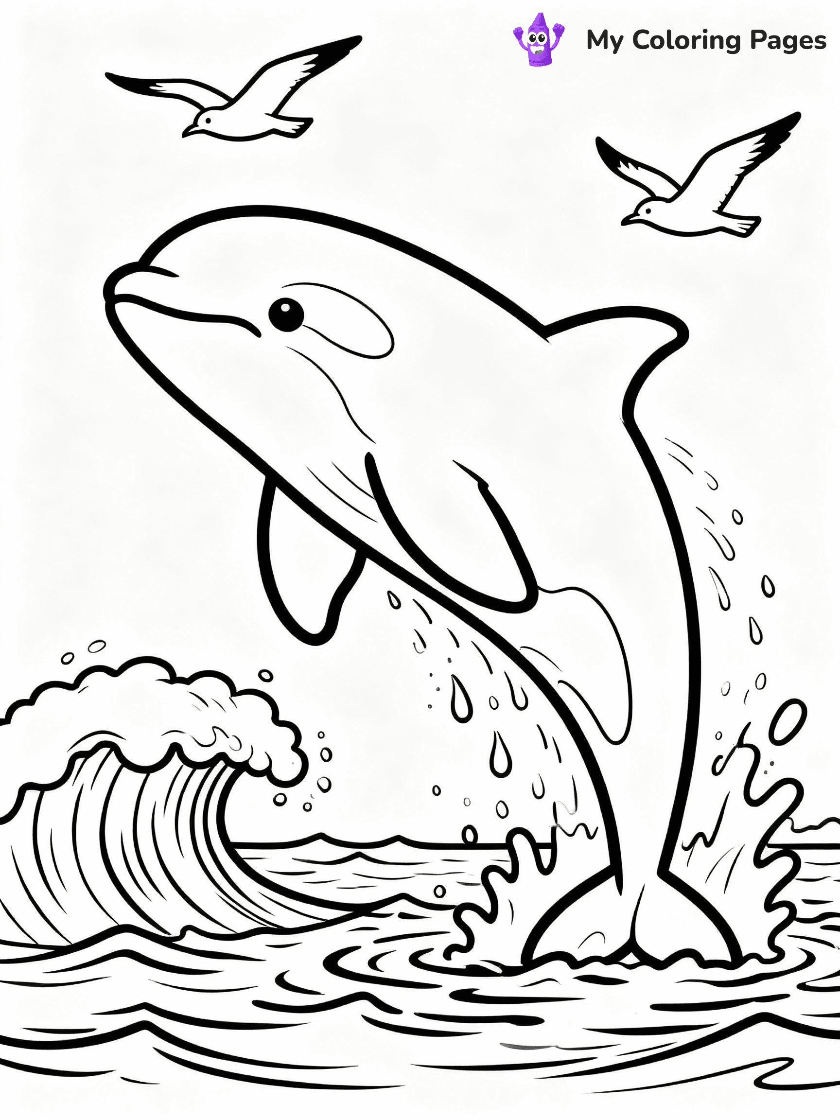 Orca Coloring Pages - 2