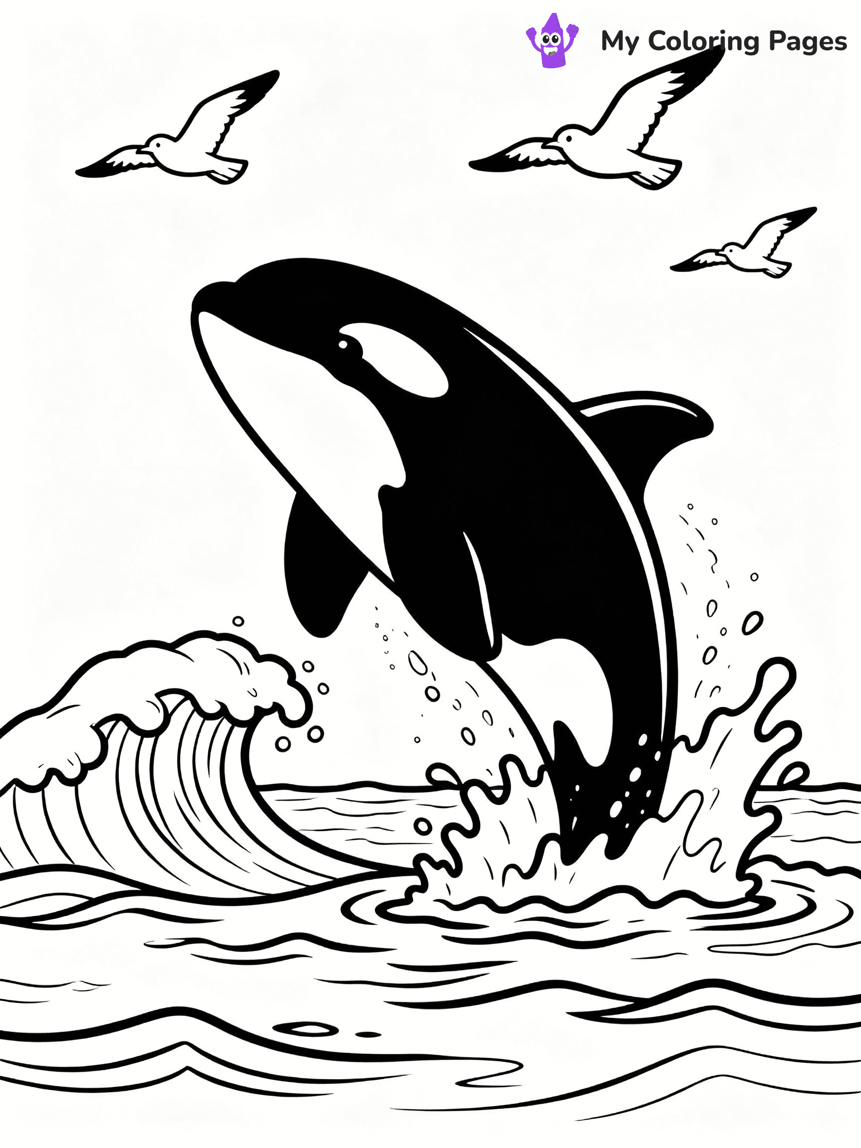 Orca Coloring Pages - 1