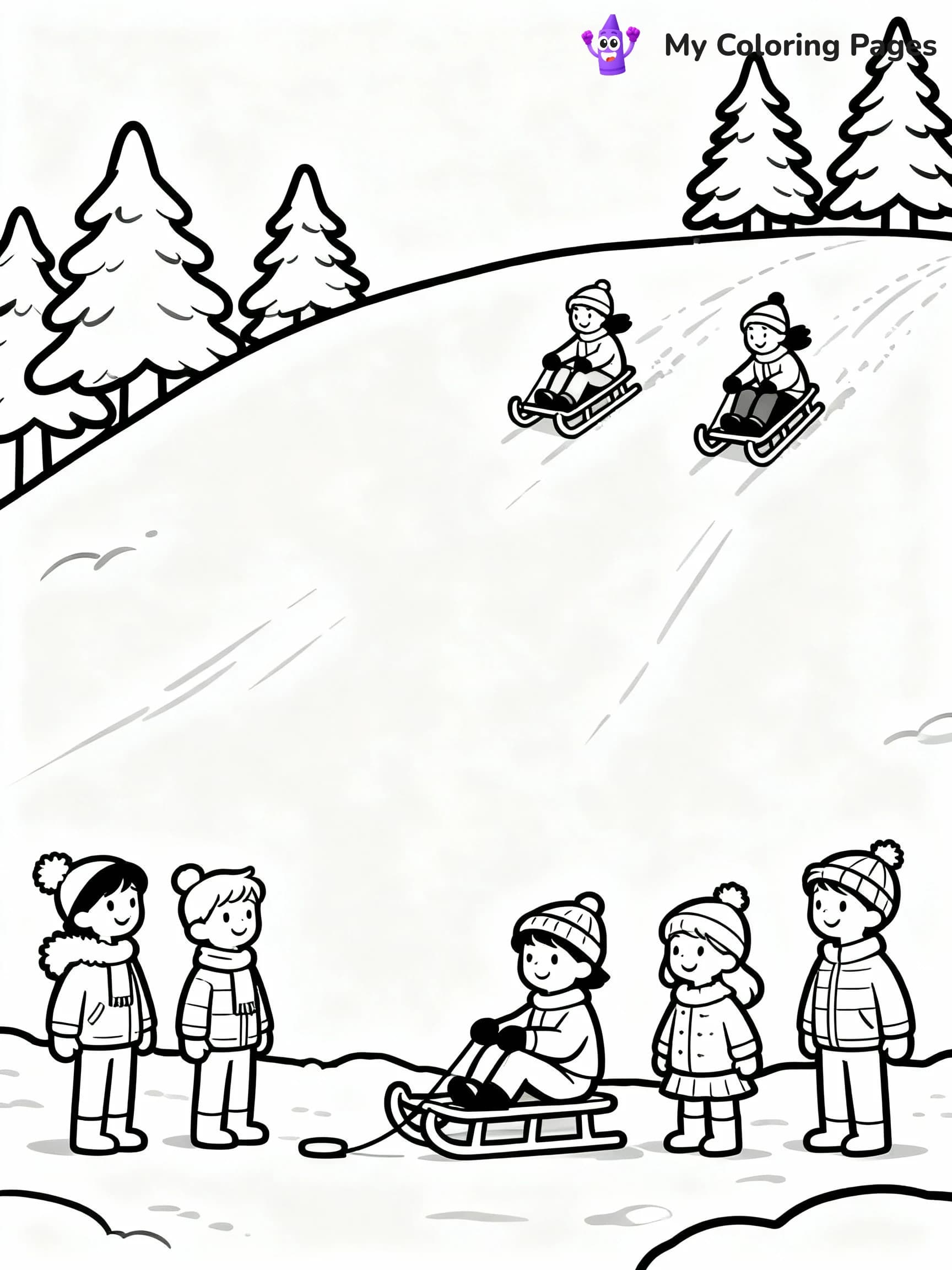 Winter Coloring Pages - 2