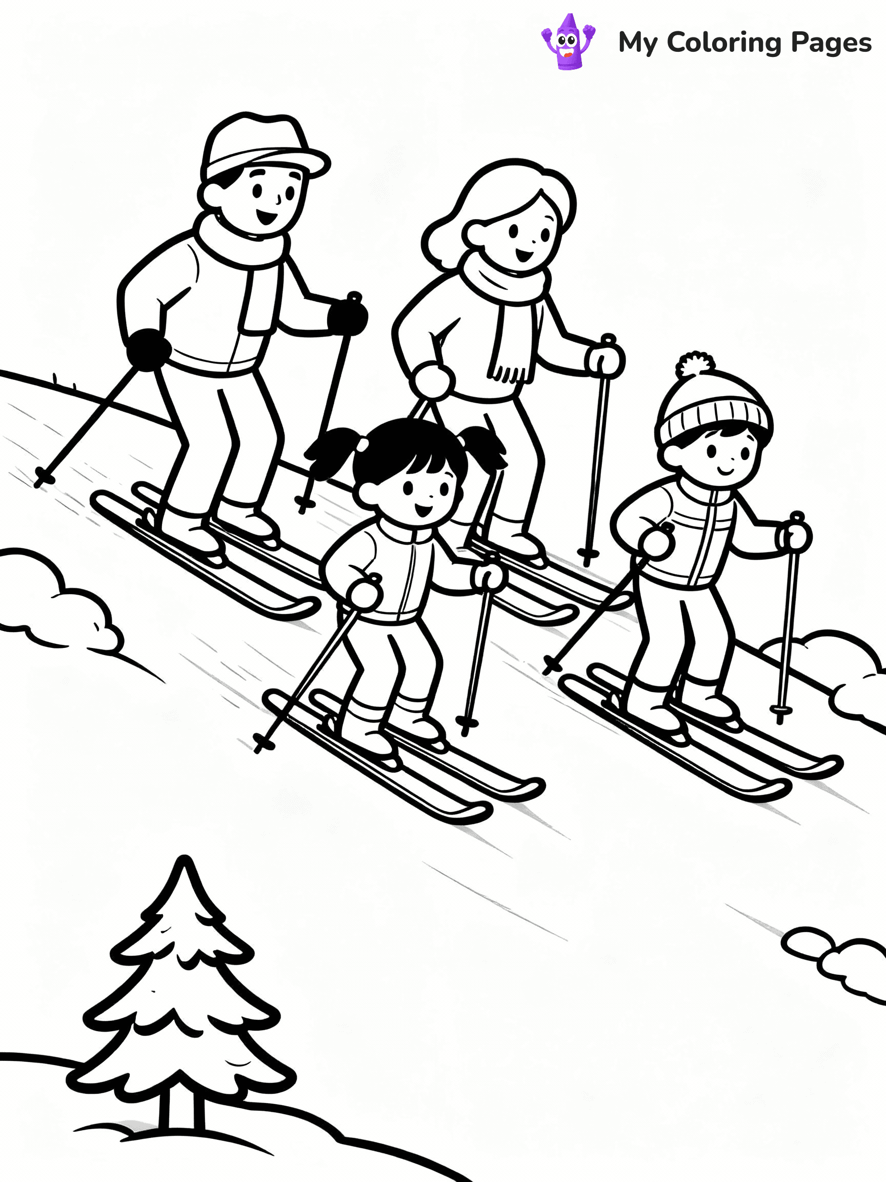 Winter Coloring Pages - 1