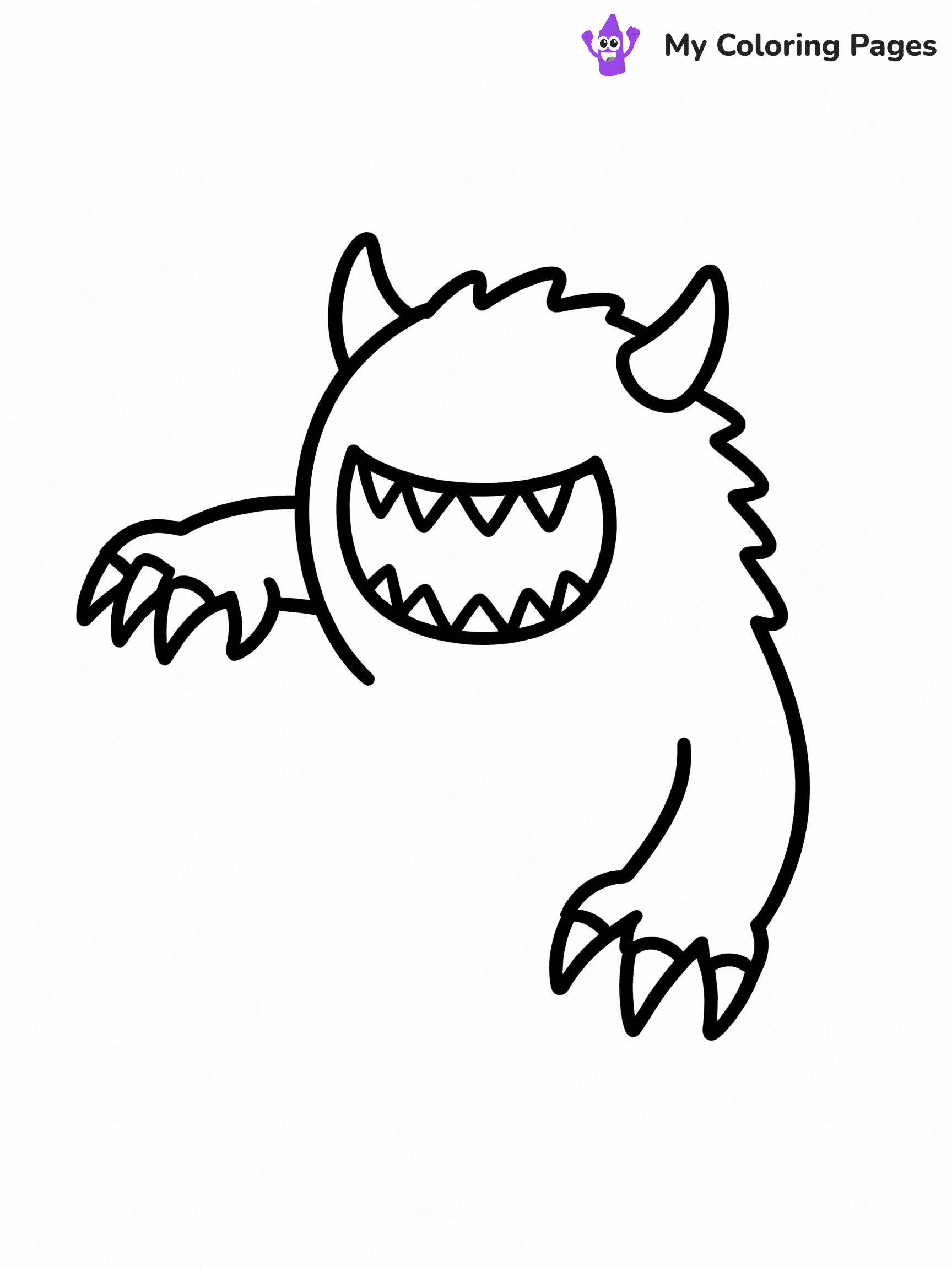 Monster Coloring Pages - 28