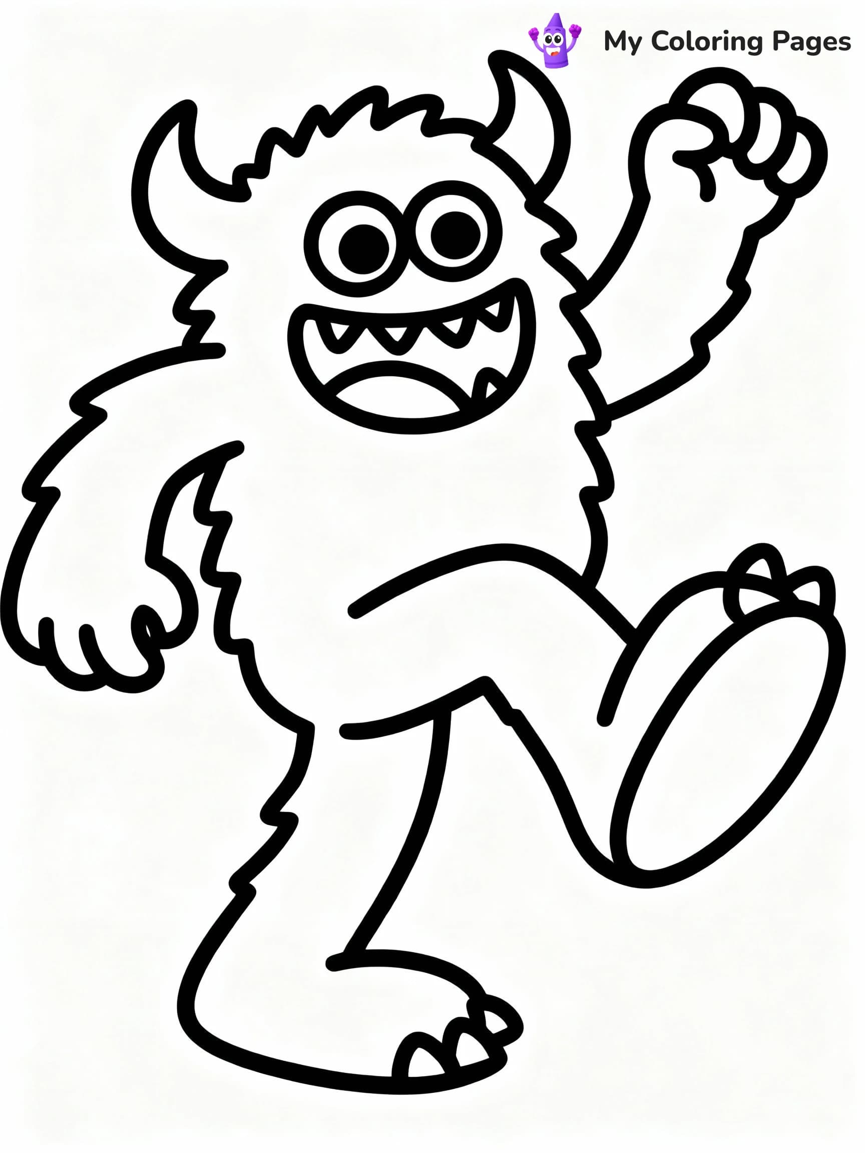 Monster Coloring Pages - 9