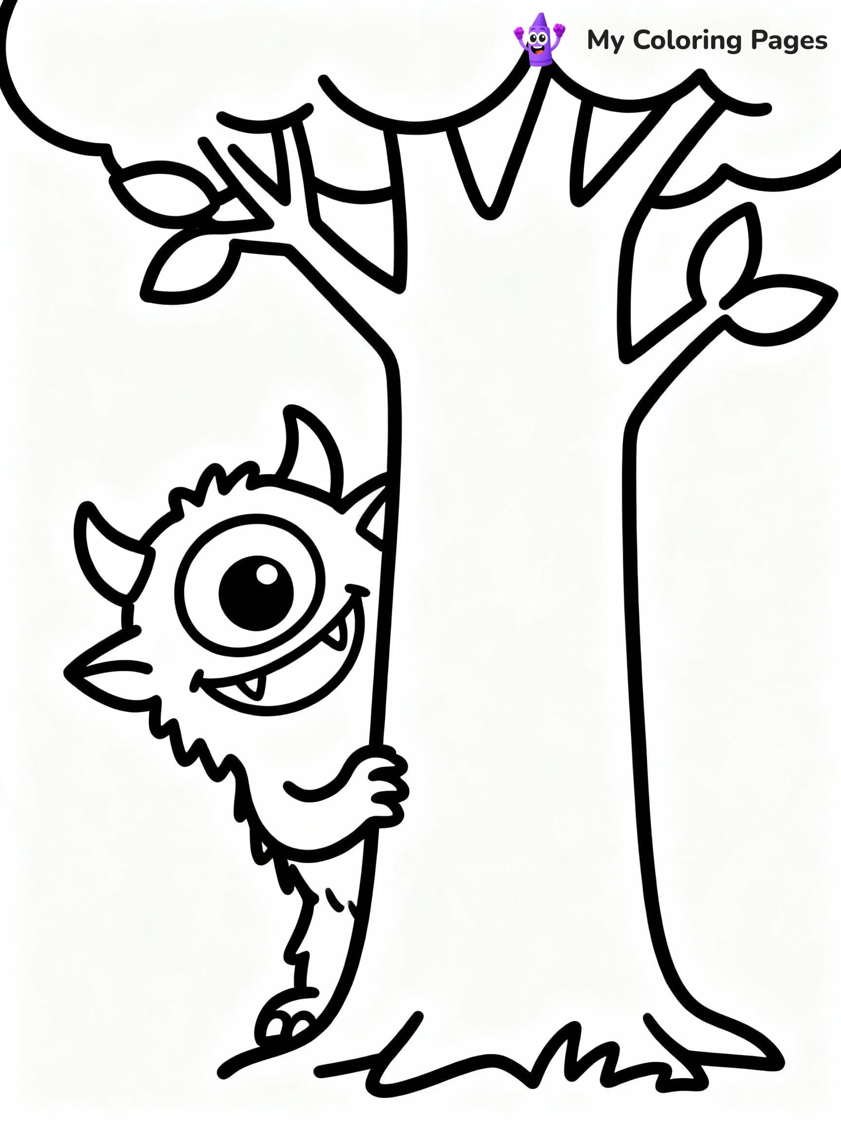 Monster Coloring Pages - 4