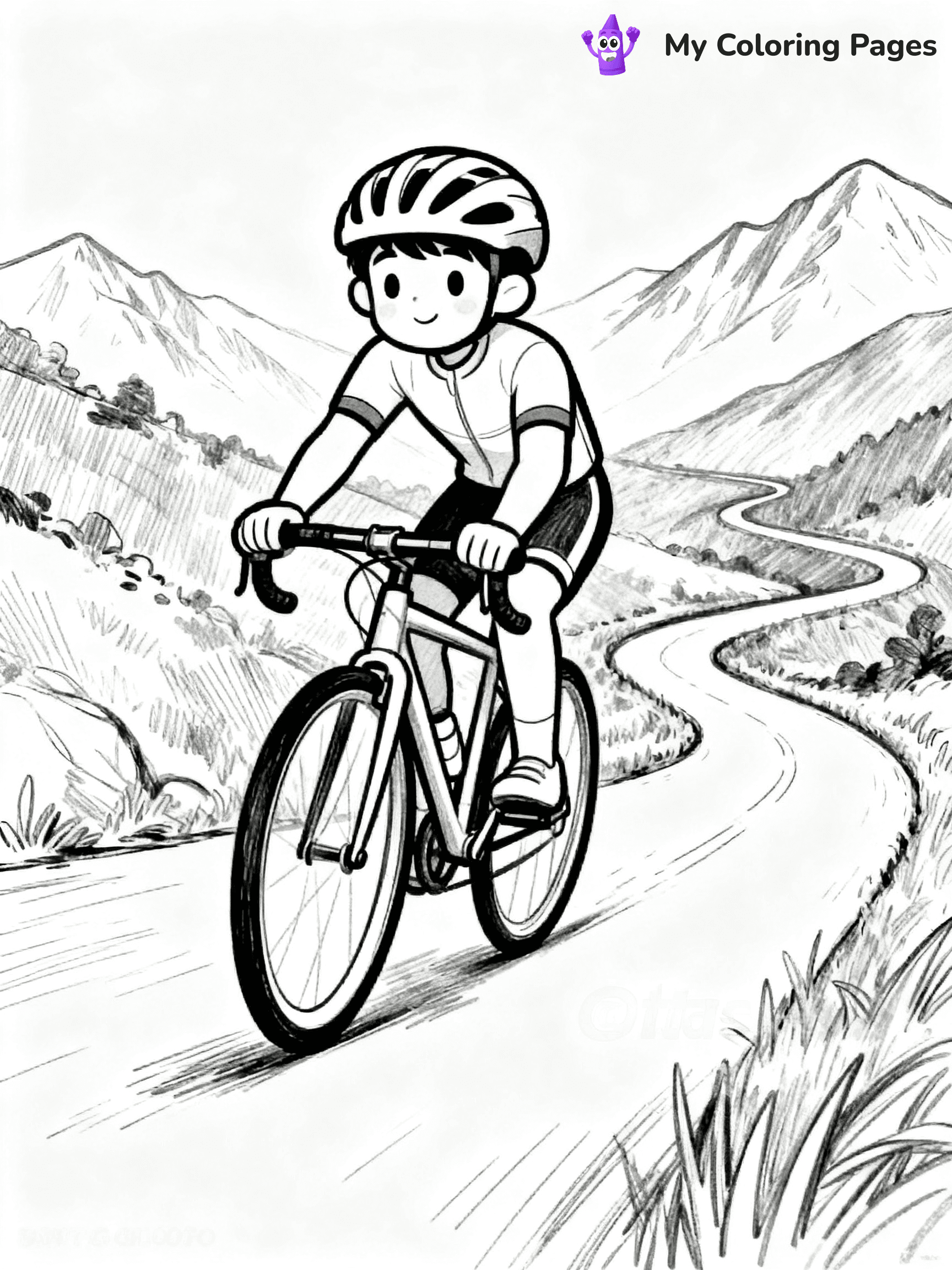 Bike Coloring Pages - 1