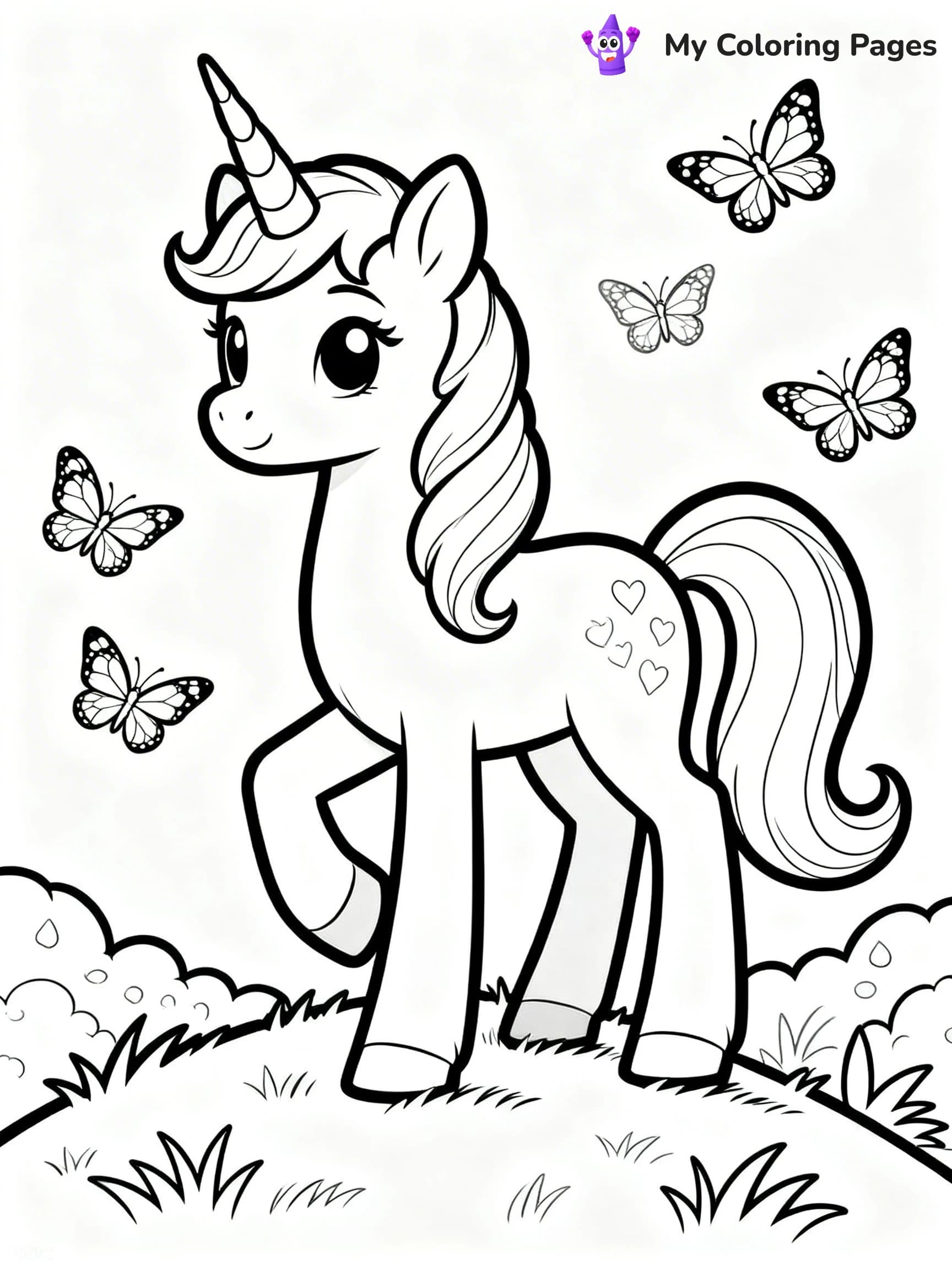Alicorn Coloring Pages - 23
