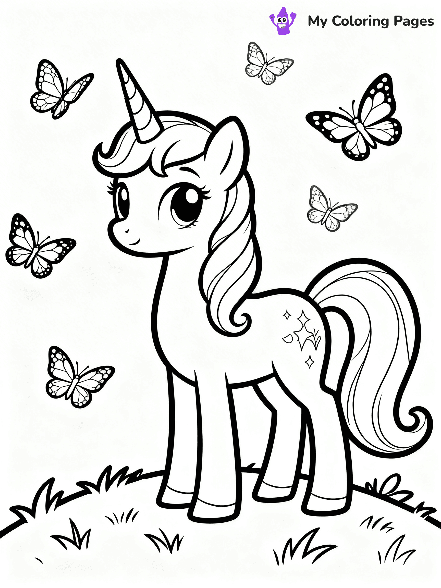 Alicorn Coloring Pages - 23
