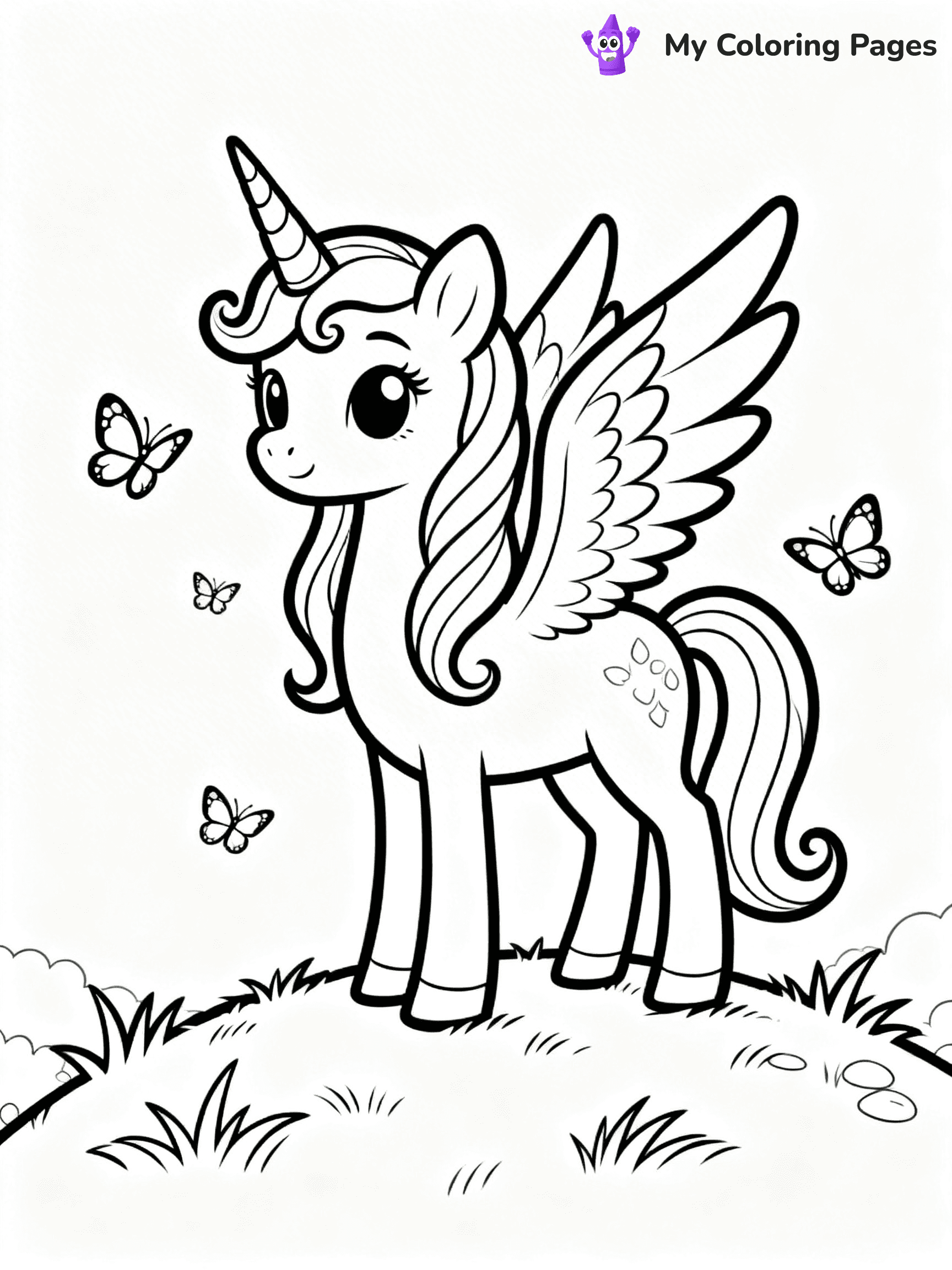Alicorn Coloring Pages - 22