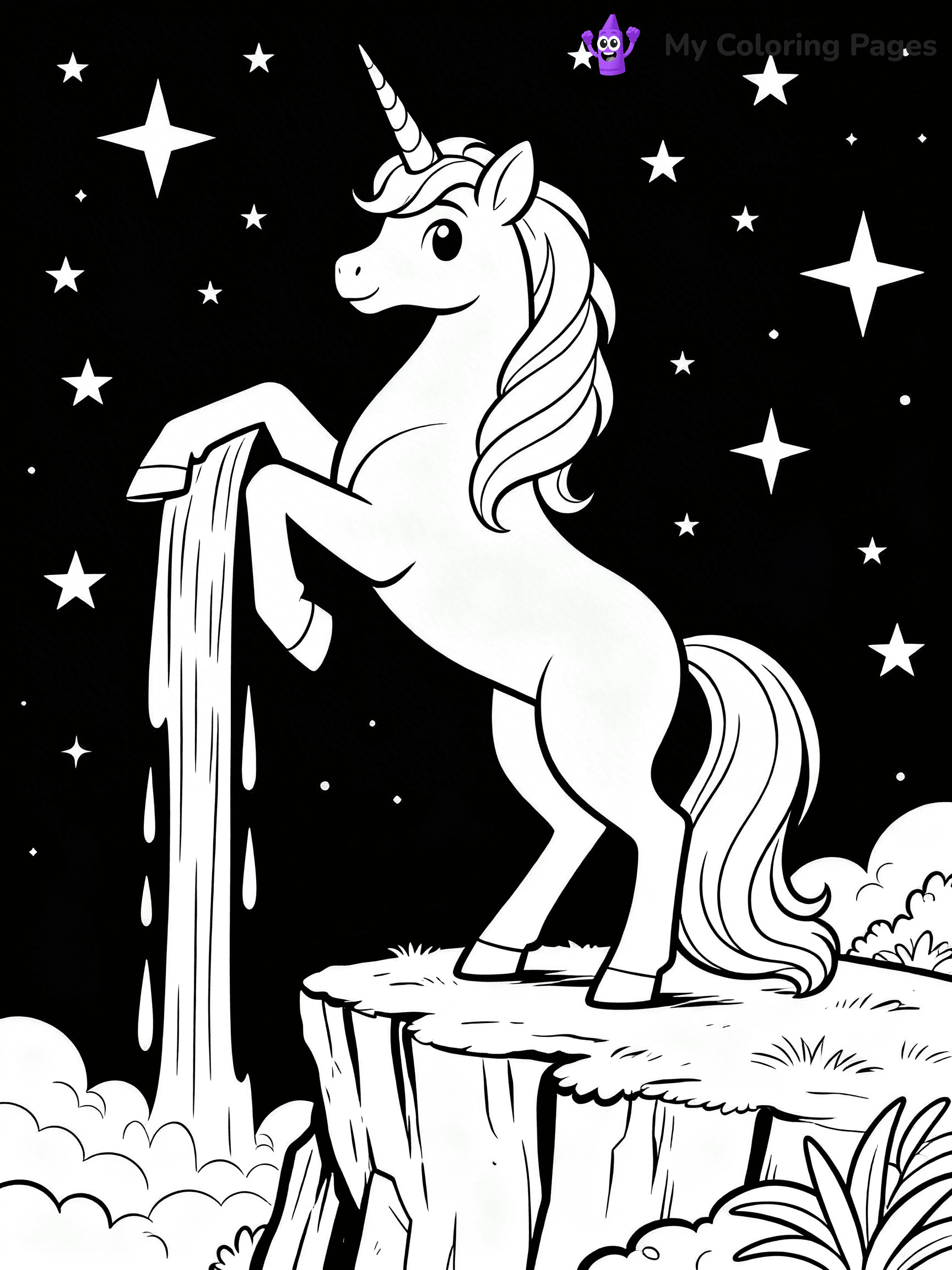 Alicorn Coloring Pages - 7