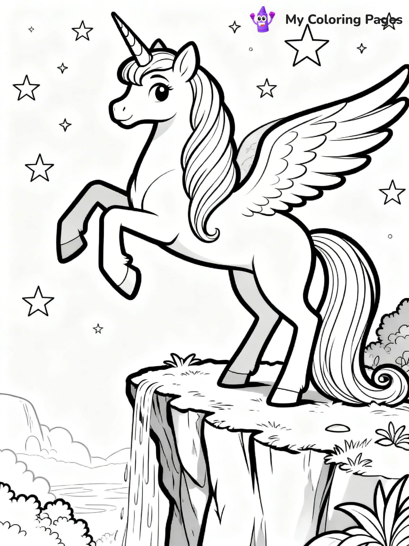 Alicorn Coloring Pages - 6