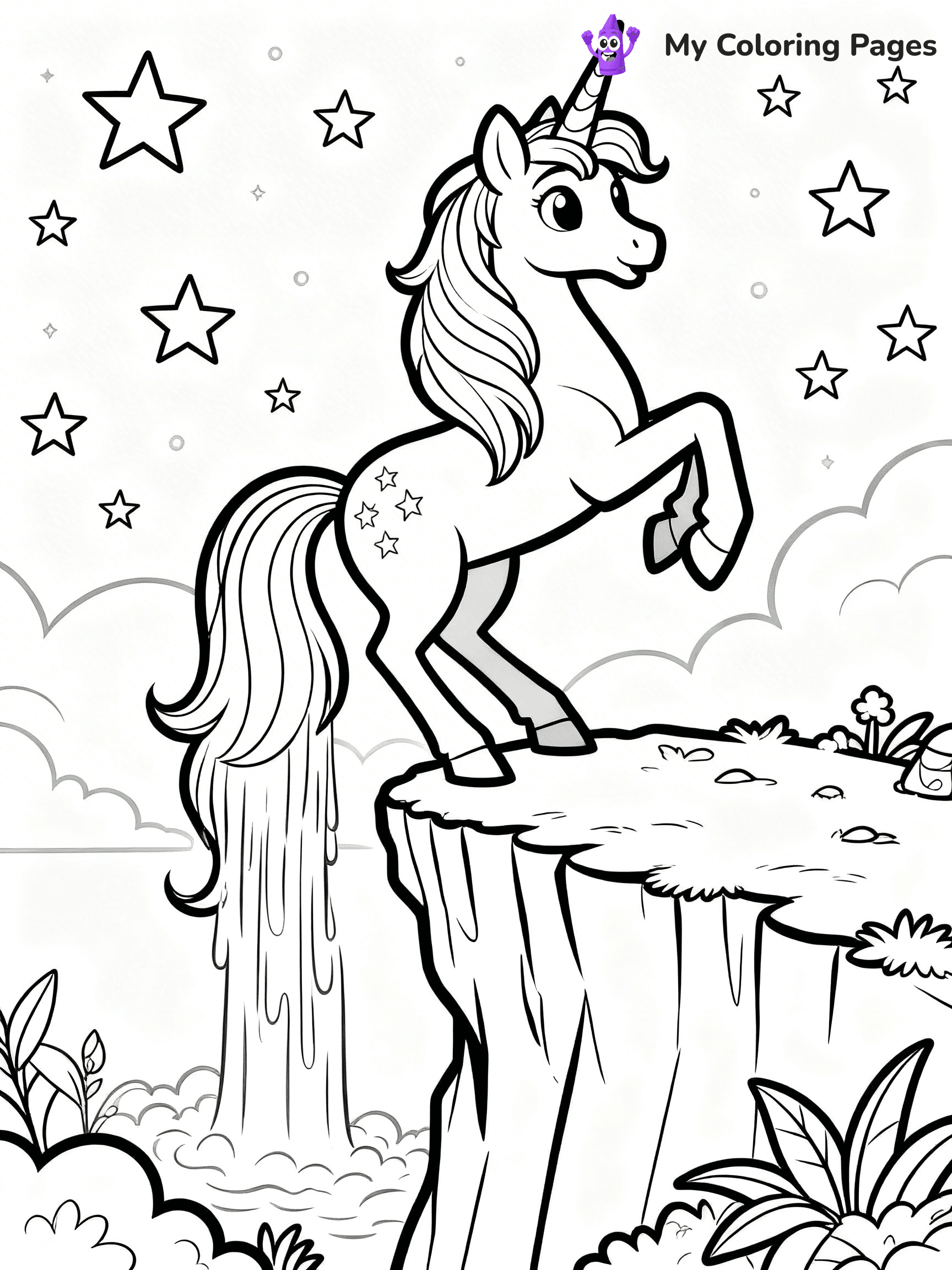 Alicorn Coloring Pages - 2