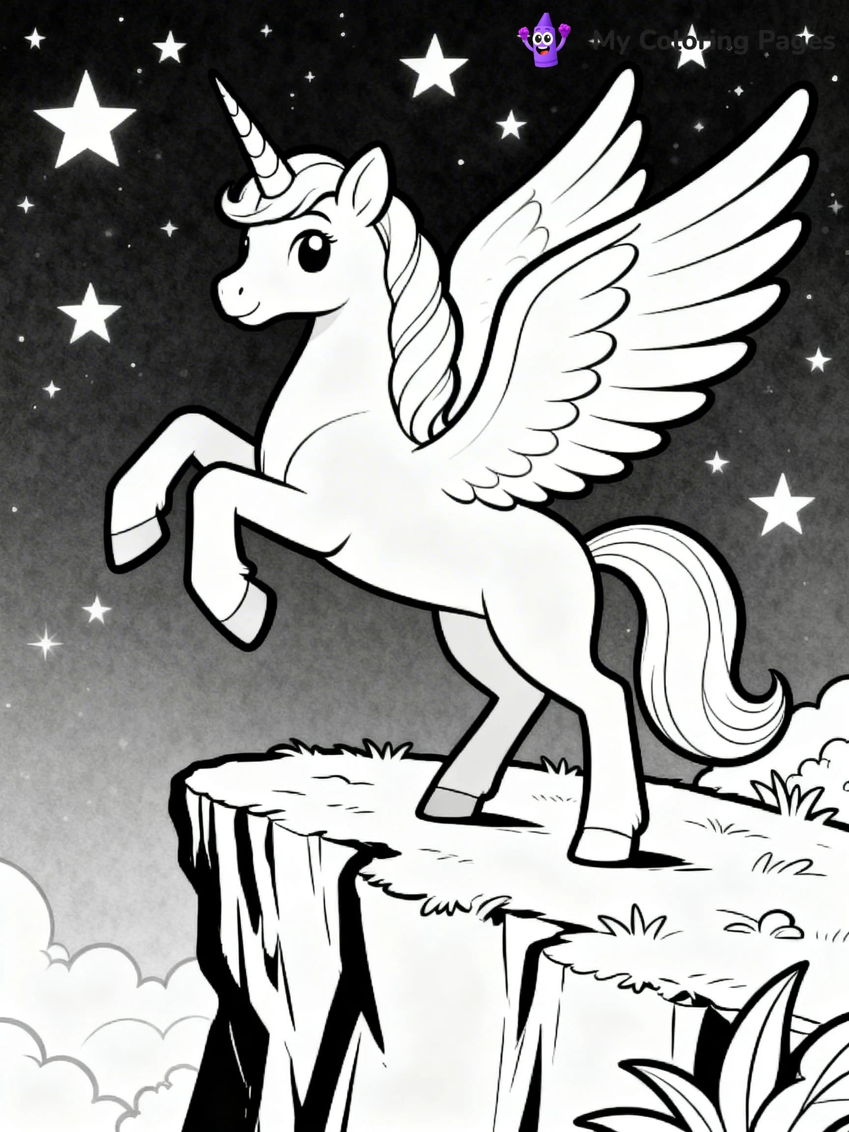 Alicorn Coloring Pages - 5