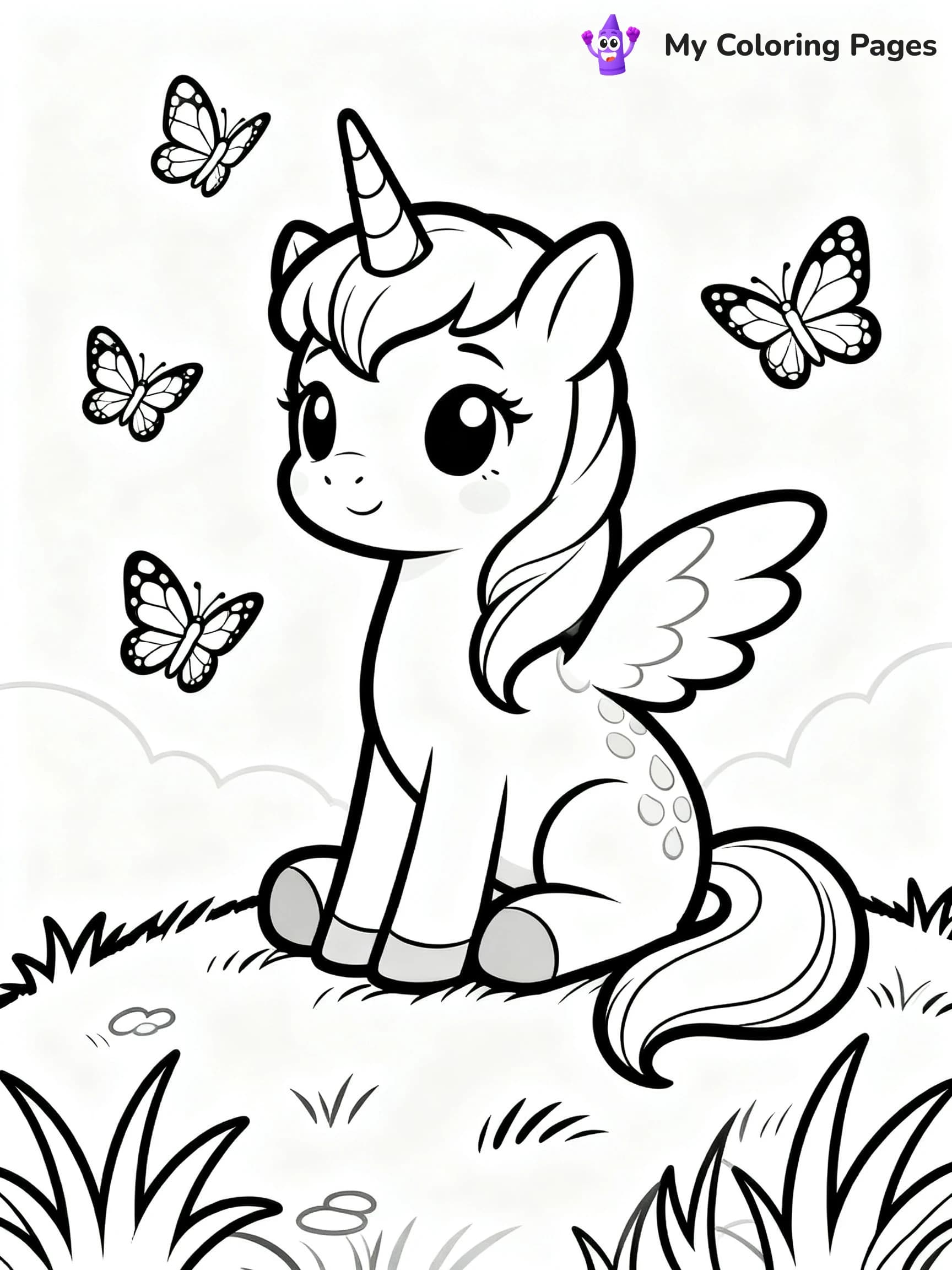 Alicorn Coloring Pages - 15