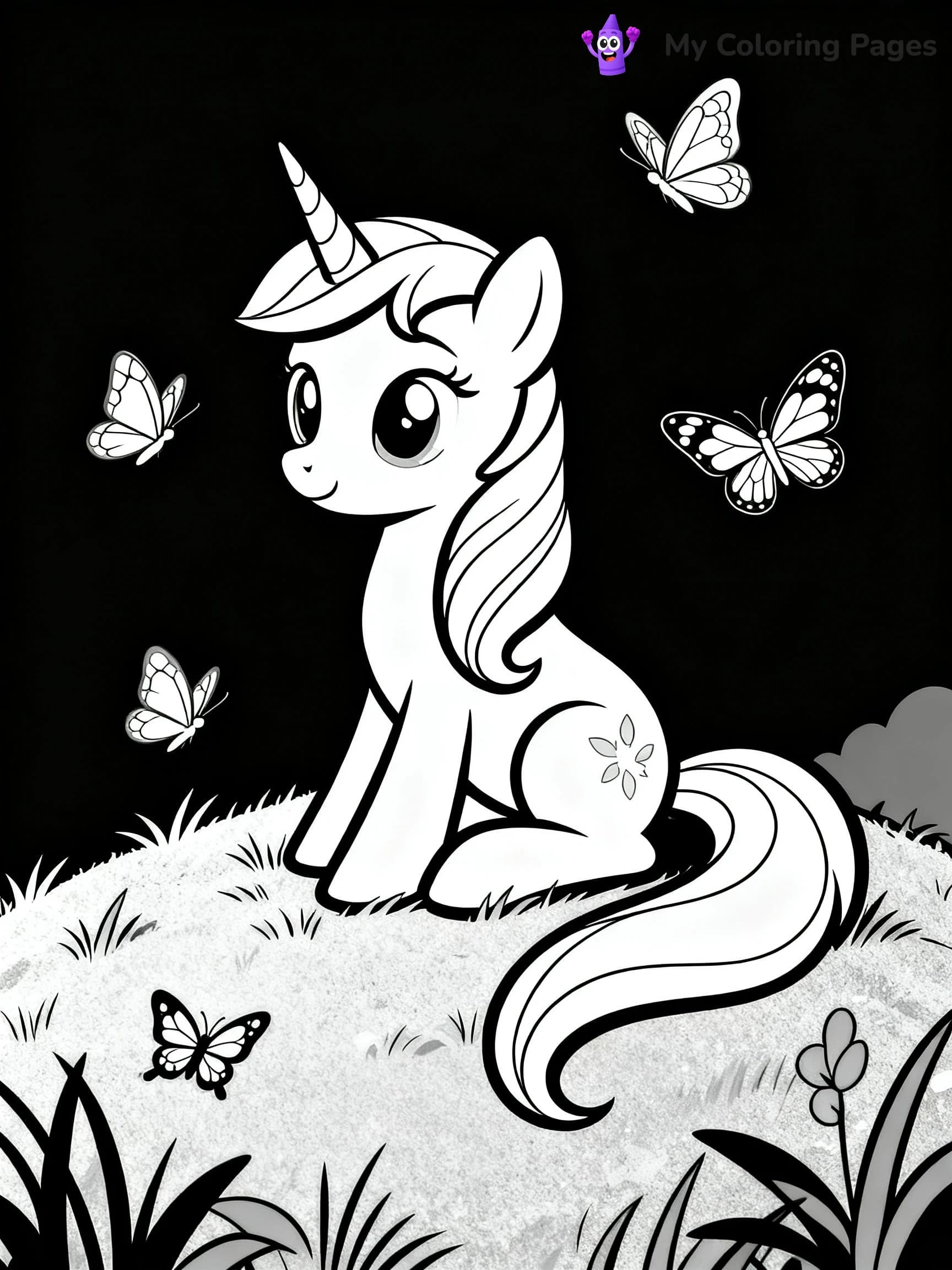Alicorn Coloring Pages - 10
