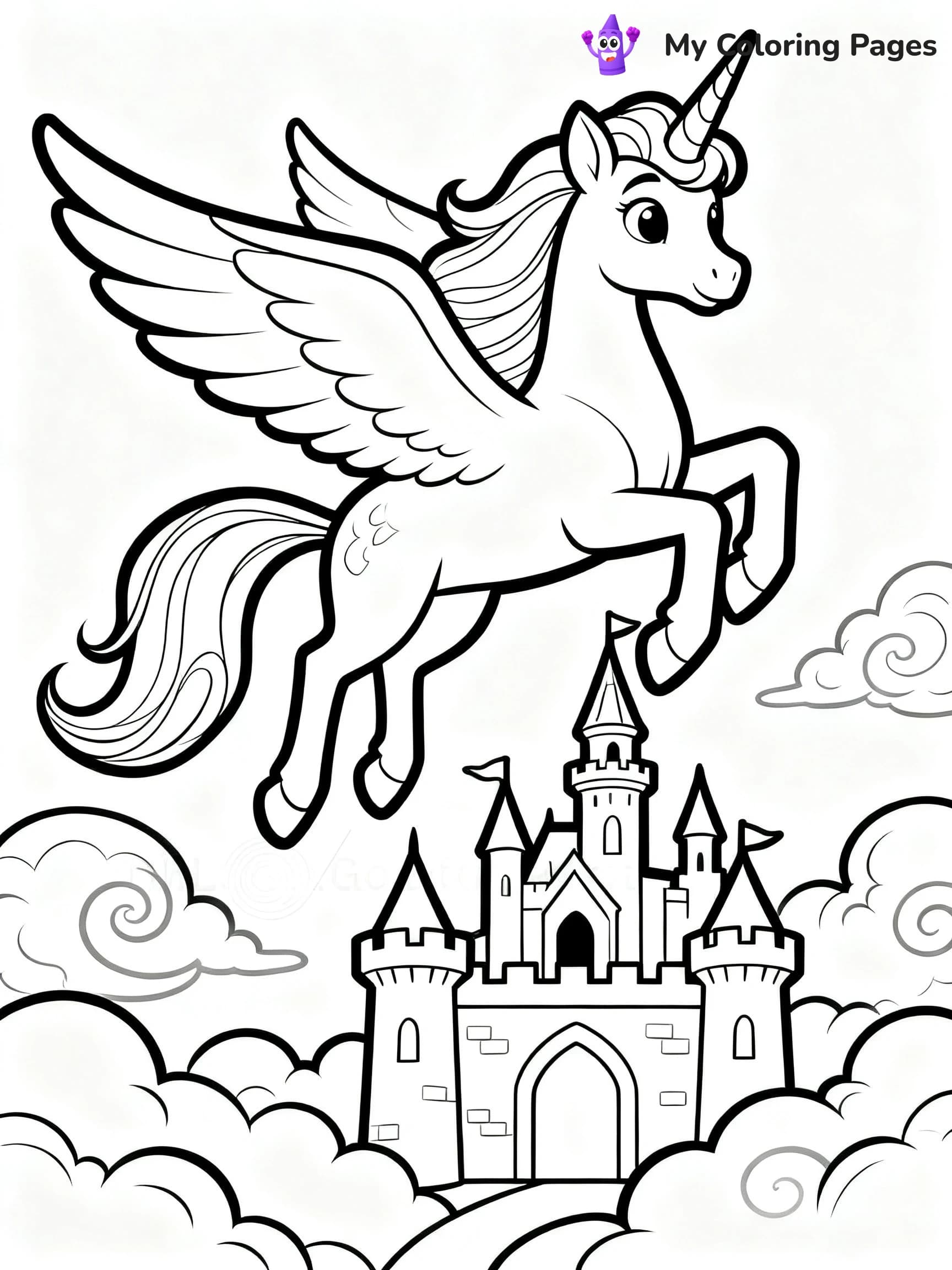 Alicorn Coloring Pages - 9