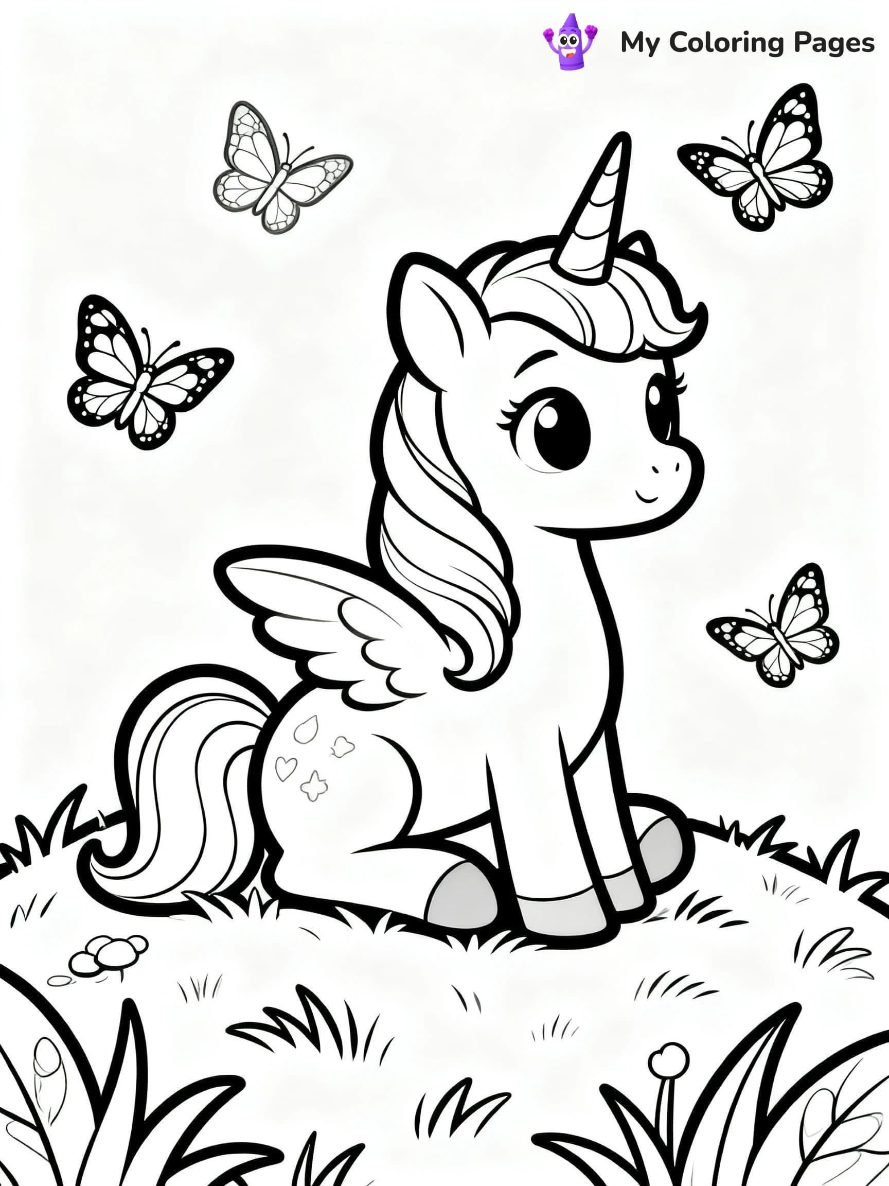Alicorn Coloring Pages - 7