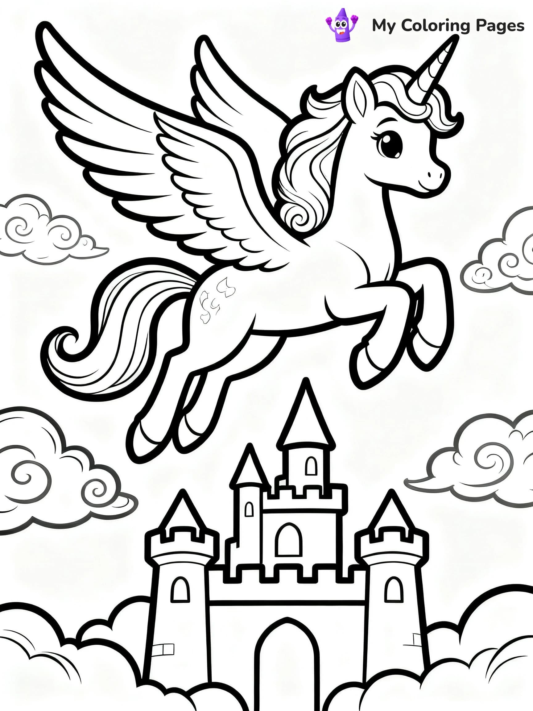 Alicorn Coloring Pages - 6