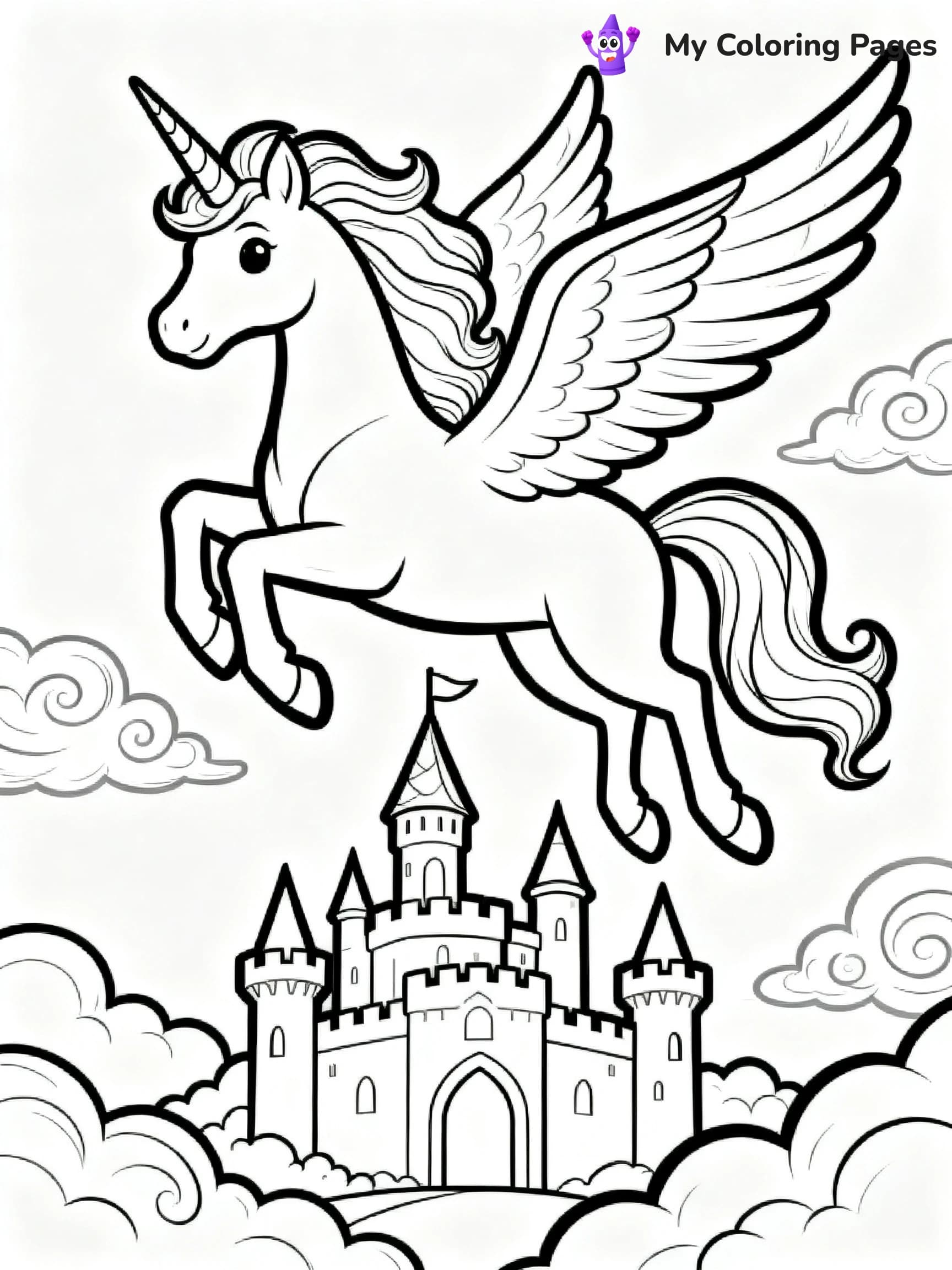 Alicorn Coloring Pages - 2