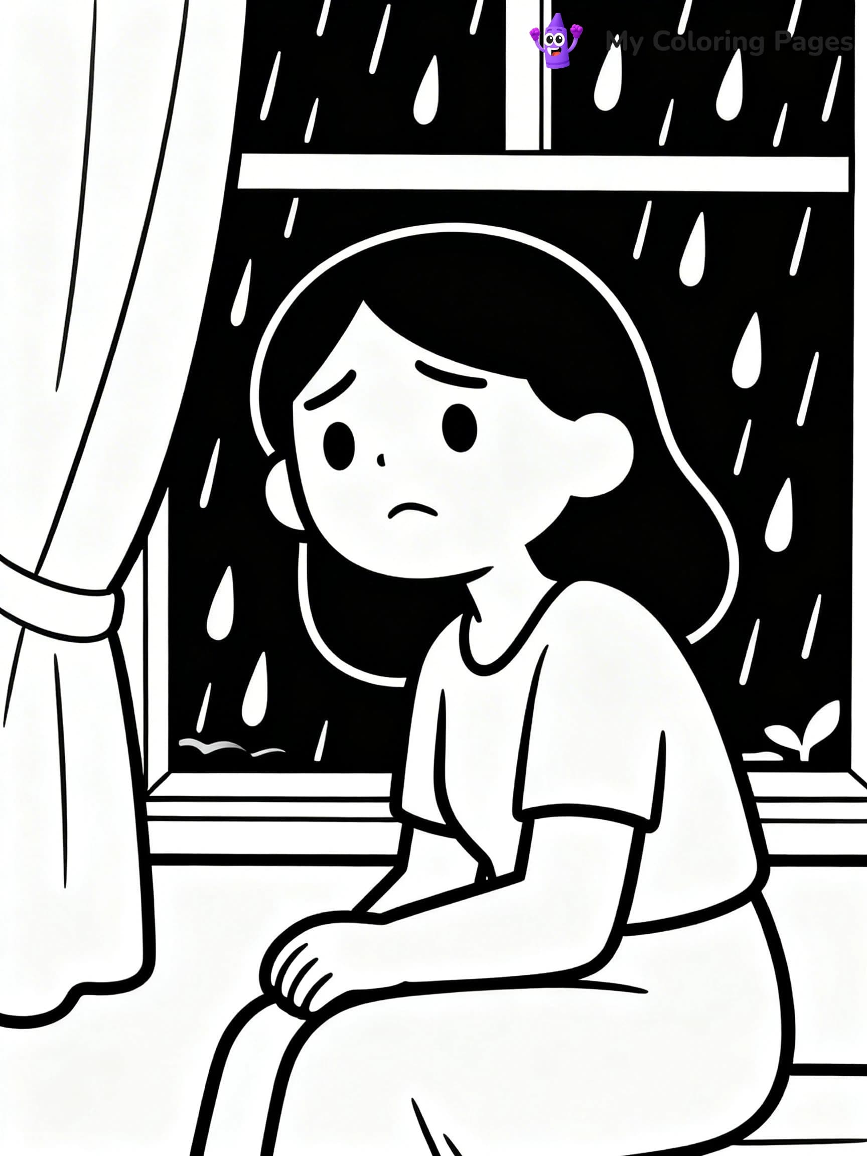 Sad Coloring Pages - 11