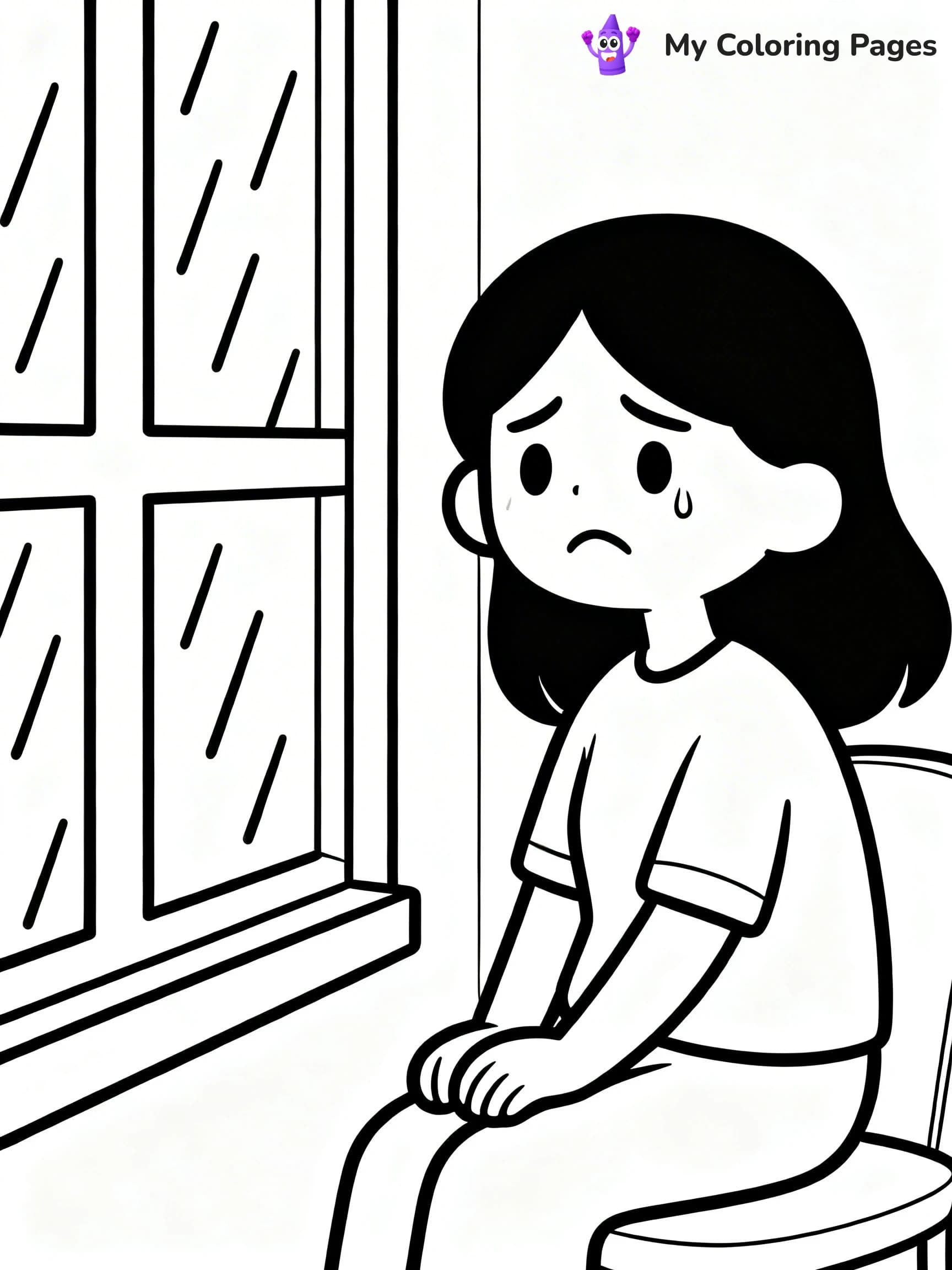 Sad Coloring Pages - 10