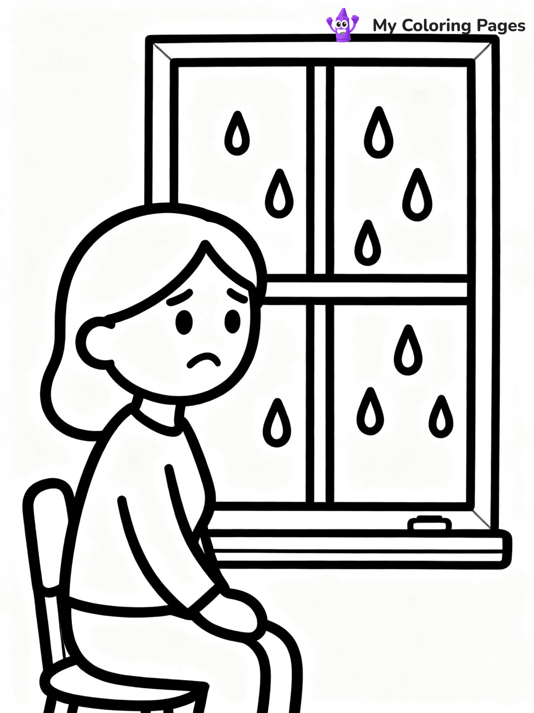 Sad Coloring Pages - 9