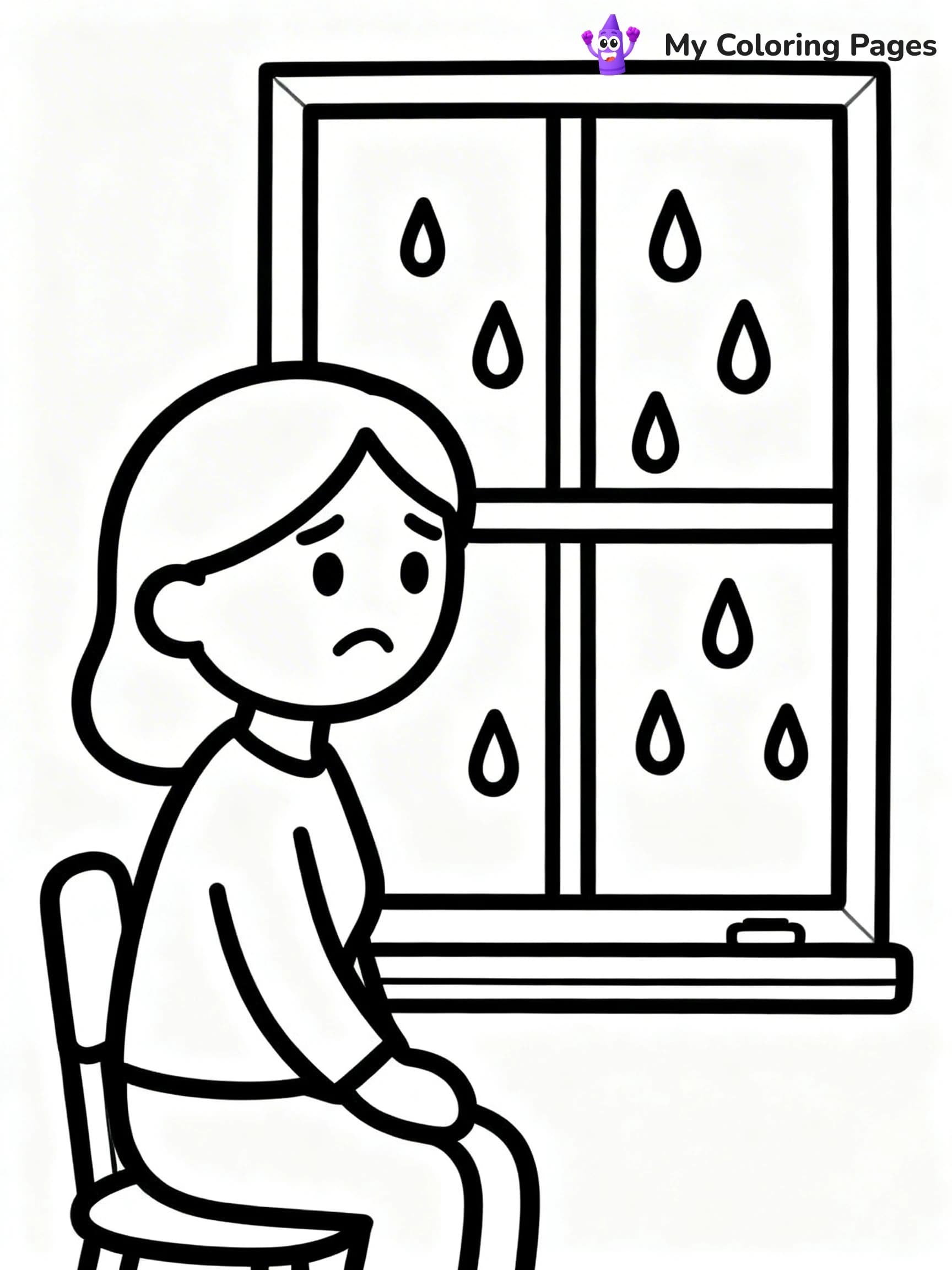 Sad Coloring Pages - 9
