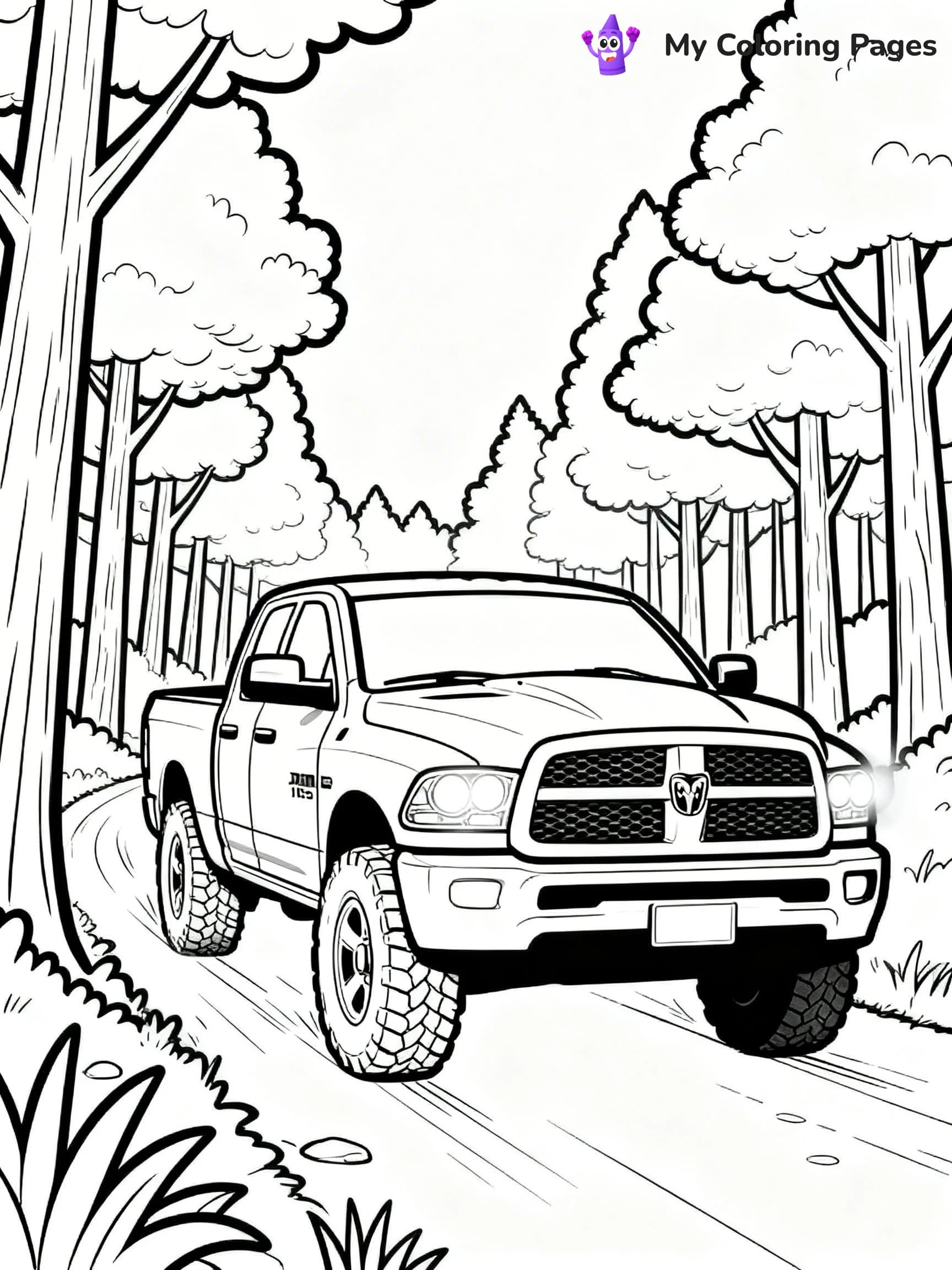 Ram Truck Coloring Pages - 24