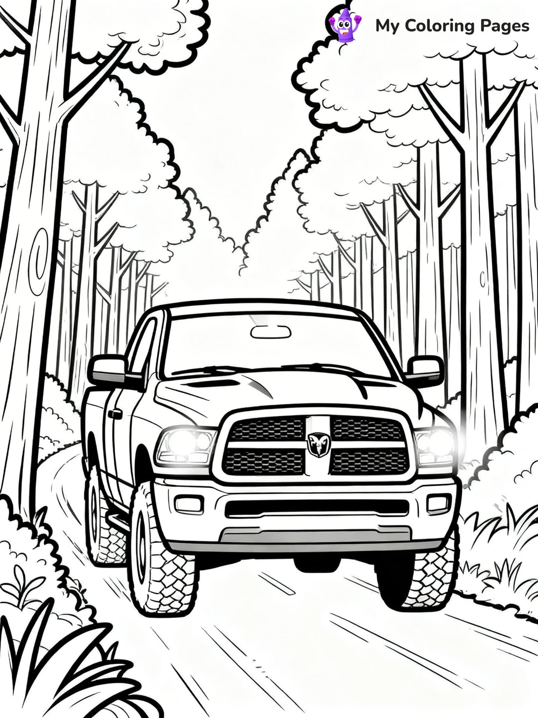 Ram Truck Coloring Pages - 23