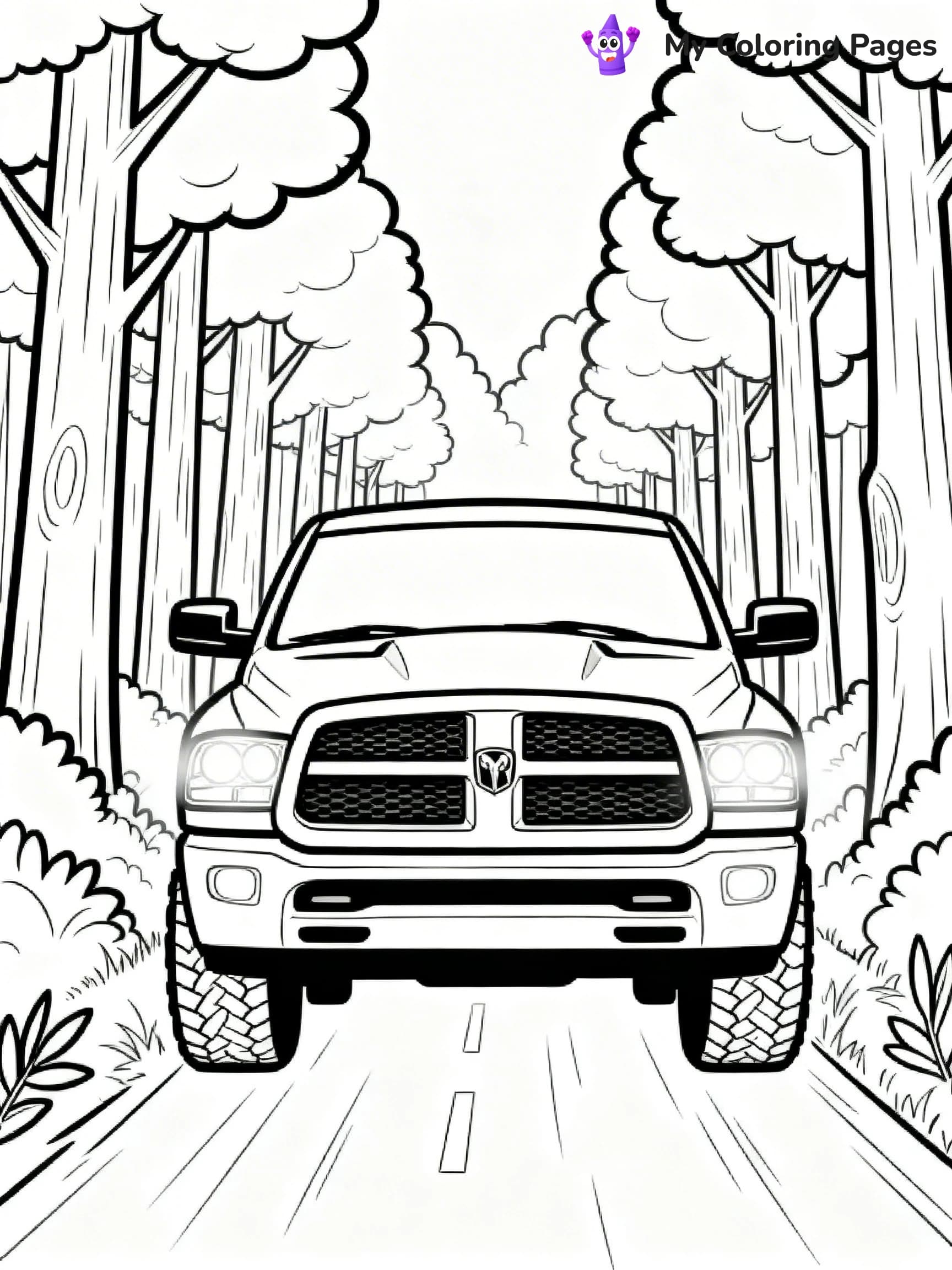 Ram Truck Coloring Pages - 22