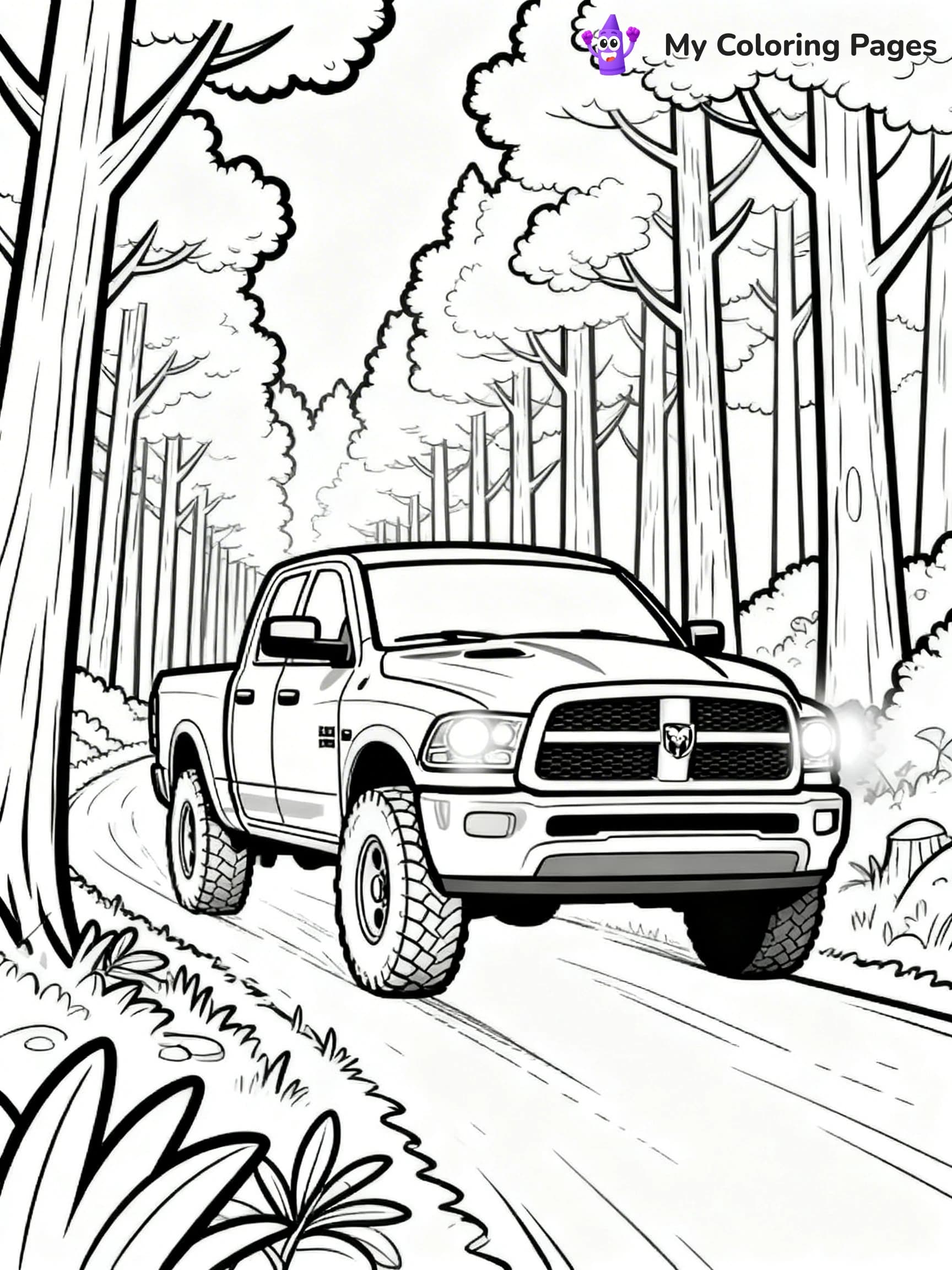 Ram Truck Coloring Pages - 21